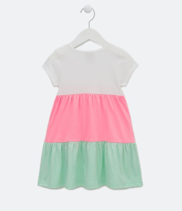 Vestido Marias Infantil con Lazo Pequeño - Talle 1 a 5 años Rosado 2