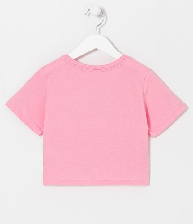 Blusa Cropped Infantil con Estampado Edwiges Harry Potter - Talle 5 a 14 años Rosado 2