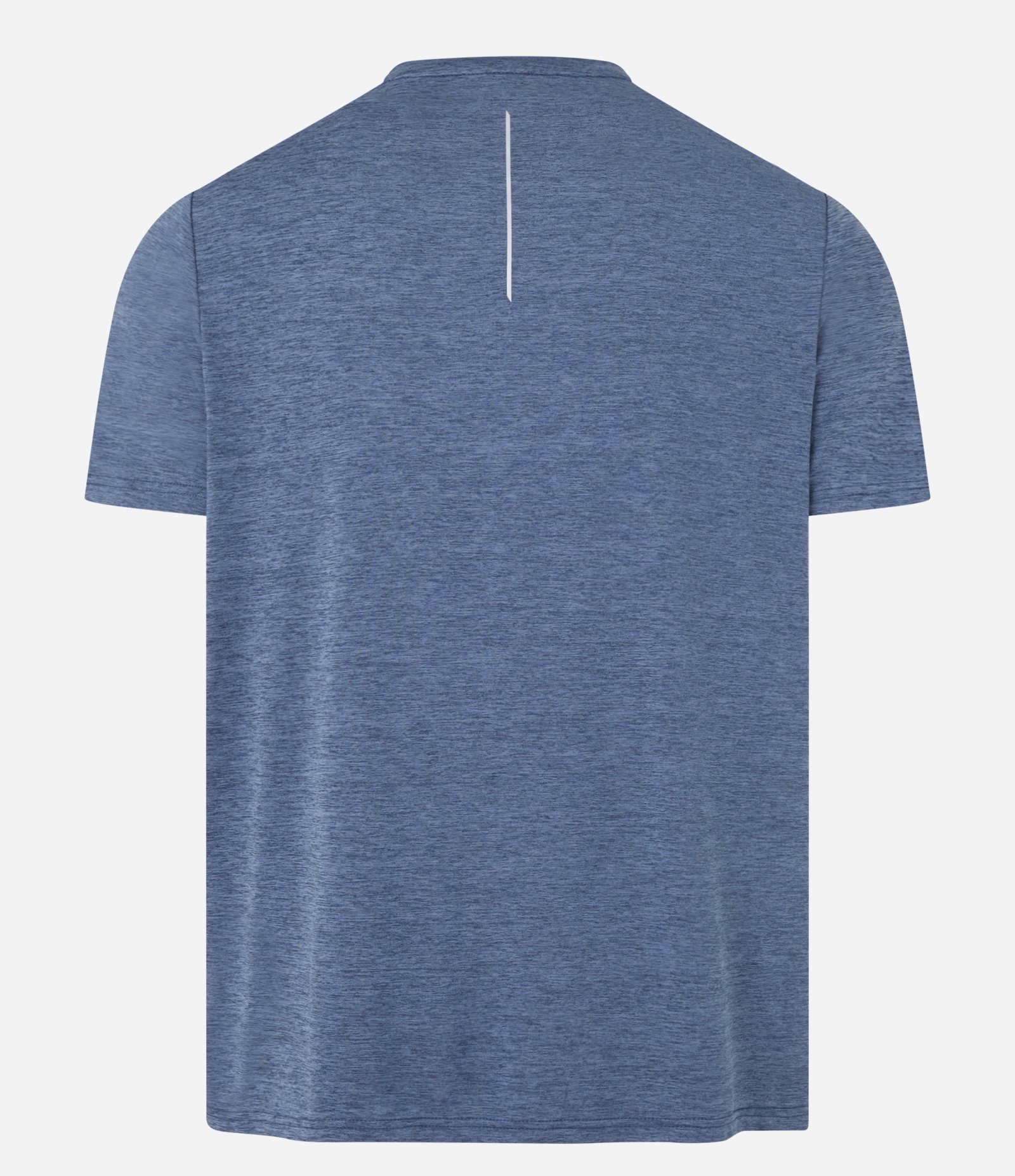 Camiseta Esportiva com Tecnologia Dry e Detalhes Refletivos Azul Médio 7