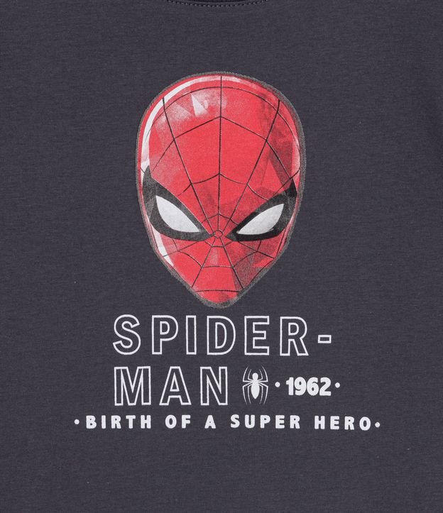 Remera Infantil en Media Malla con Estampado Spider-Man - Talle 3 a 10 años Azul 3