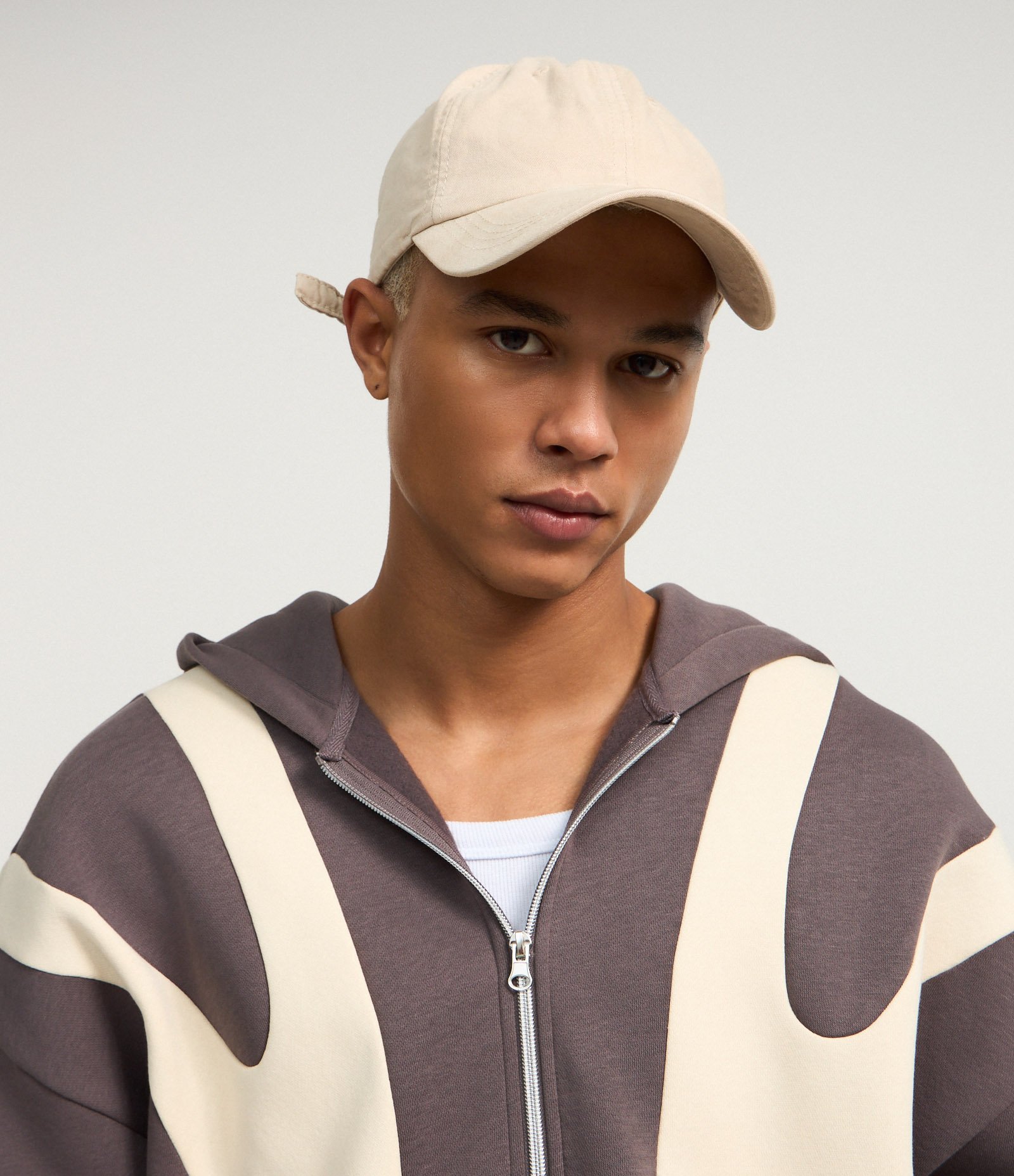 Boné Aba Curva em Algodão com Strapback Bege 6