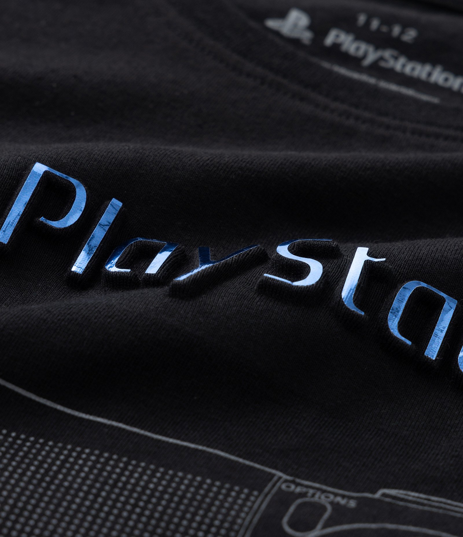 Camiseta Infantil com Estampa em Auto Relevo PlayStation - Tam 5 a 14 Anos Preto 6