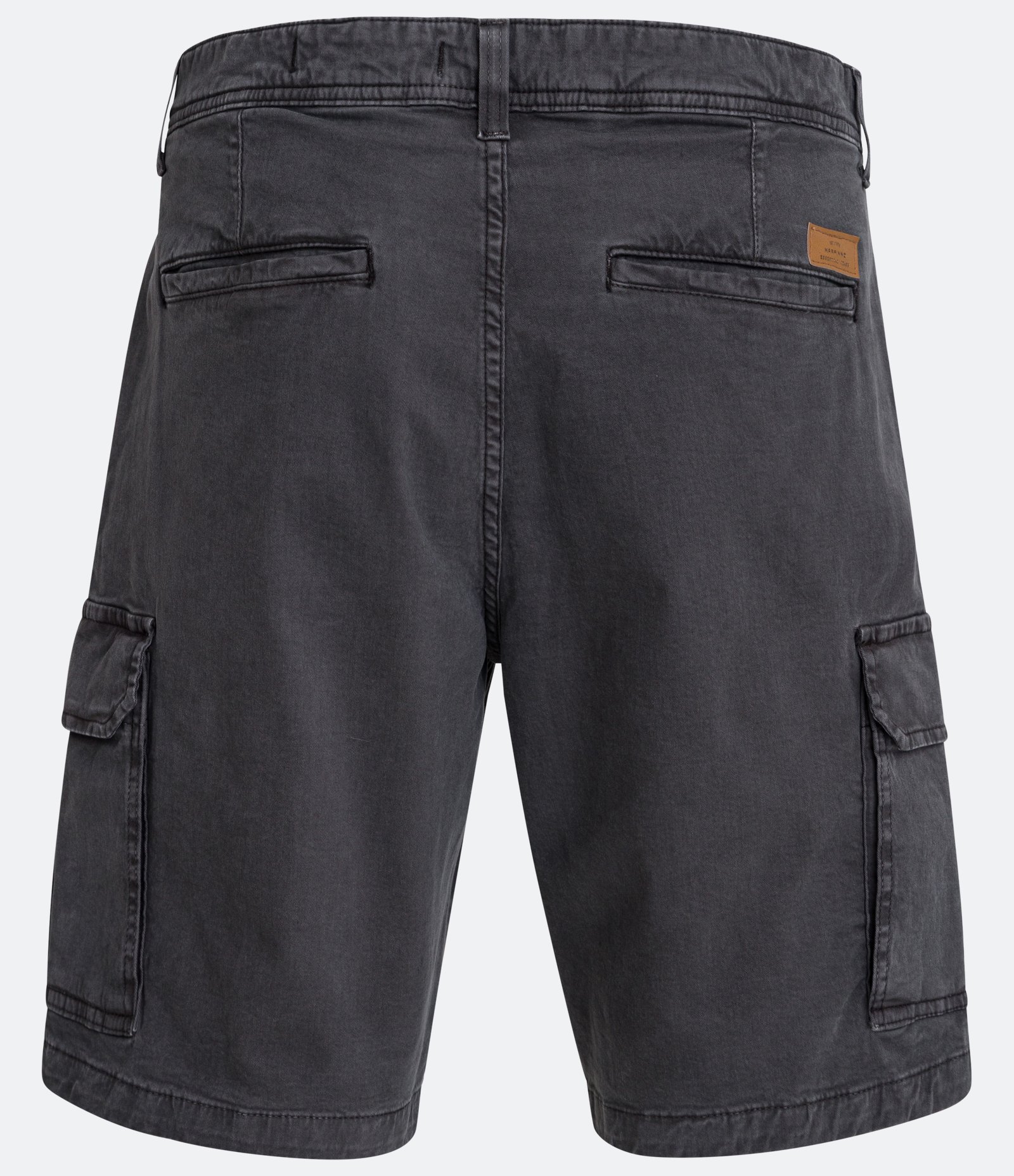 Bermuda Cargo em Sarja Lavada com Elastano e Detalhes de Cadarço Cinza Estonado 7