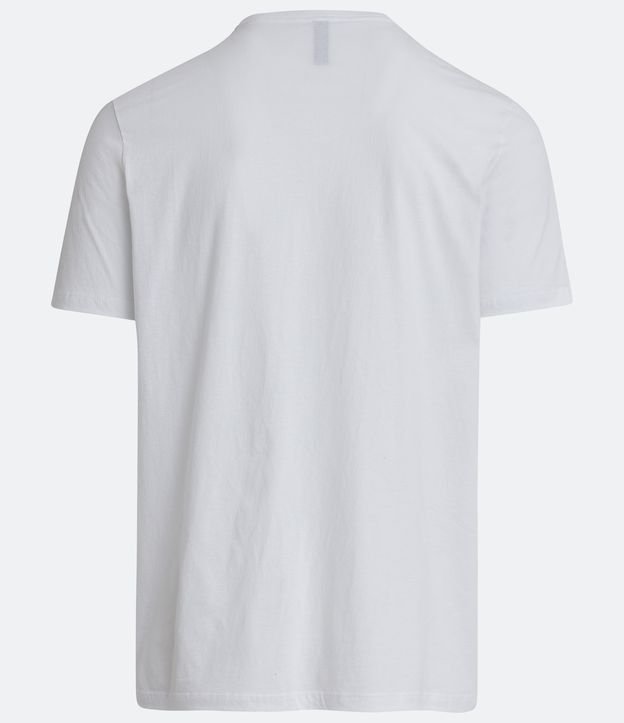 Remera Regular en Algodón con Bordado Local Blanco 6