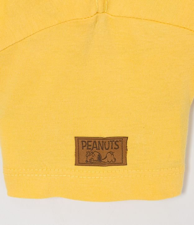 Remera Infantil Estampado Snoopy con Aplicación - Talle 1 a 5 años Amarillo 4