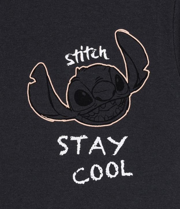 Remera Infantil con Estampado de Stitch - Talle 1 a 5 años Gris 3