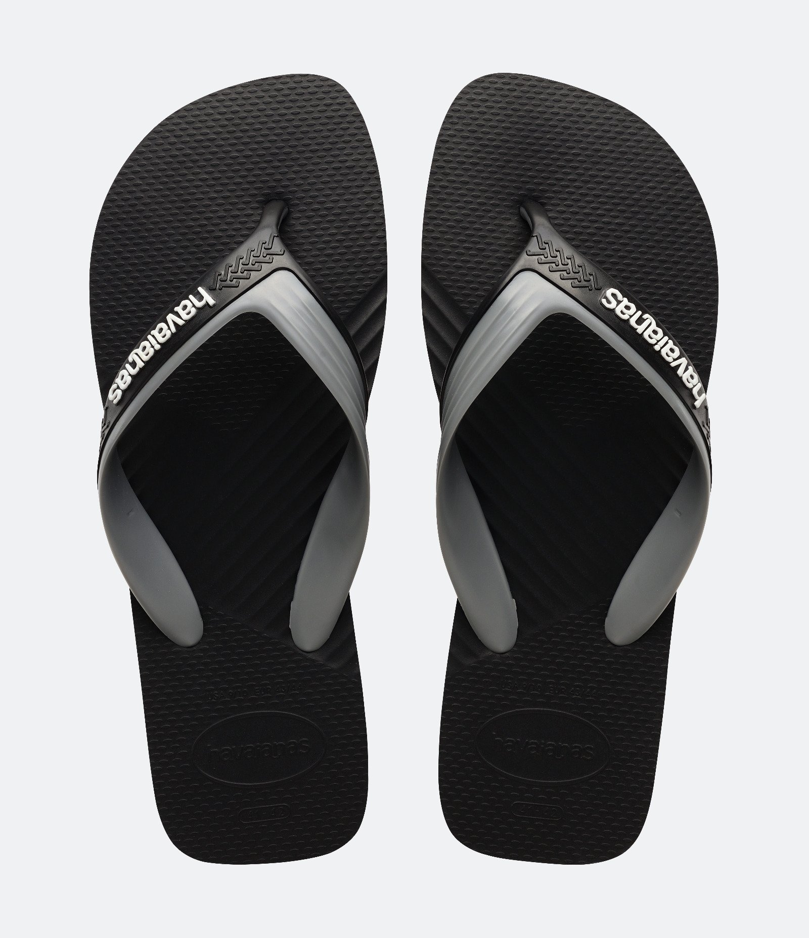 Chinelo Duas Tiras Texturizado Havaianas Preto 1