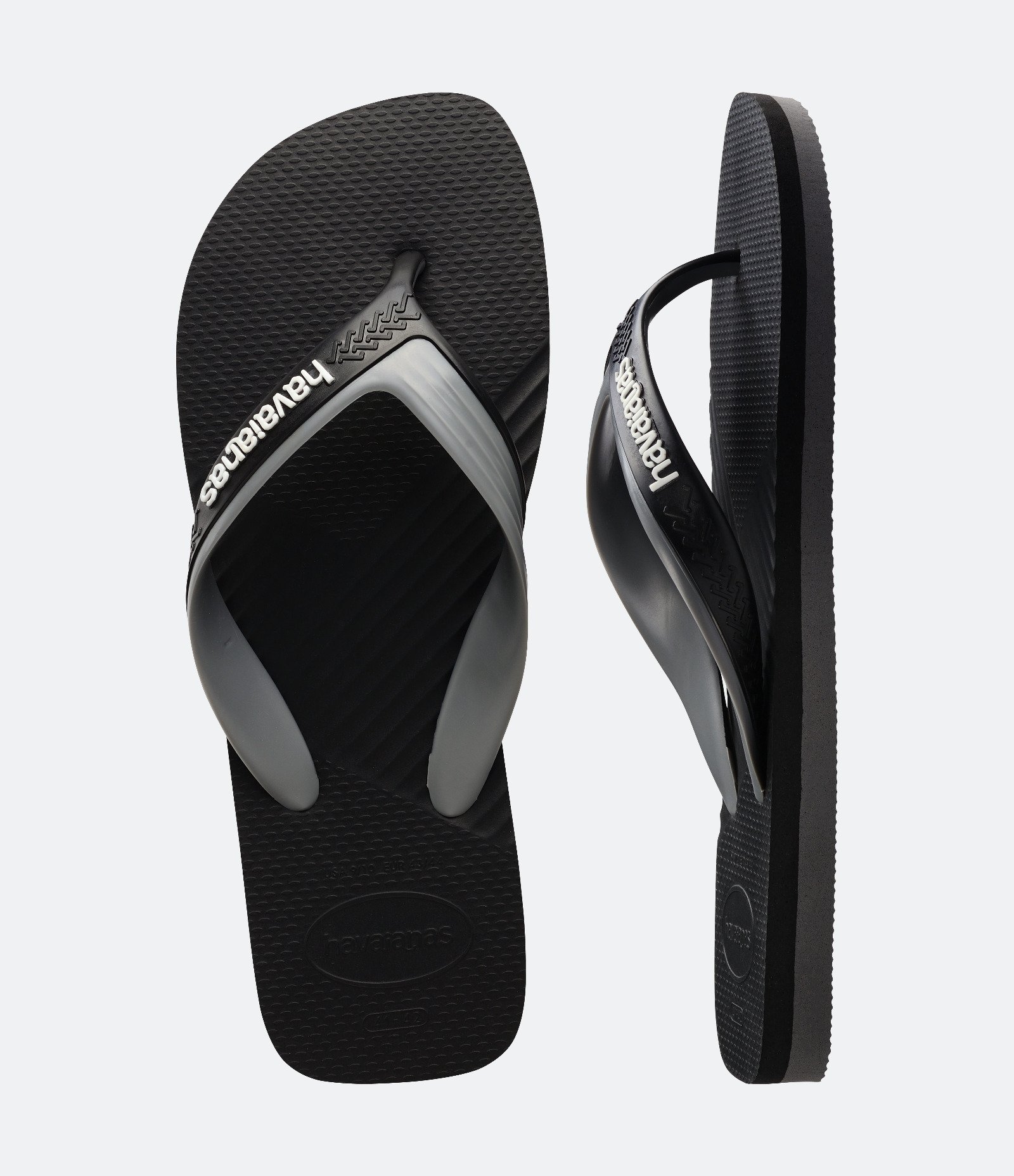 Chinelo Duas Tiras Texturizado Havaianas Preto 6