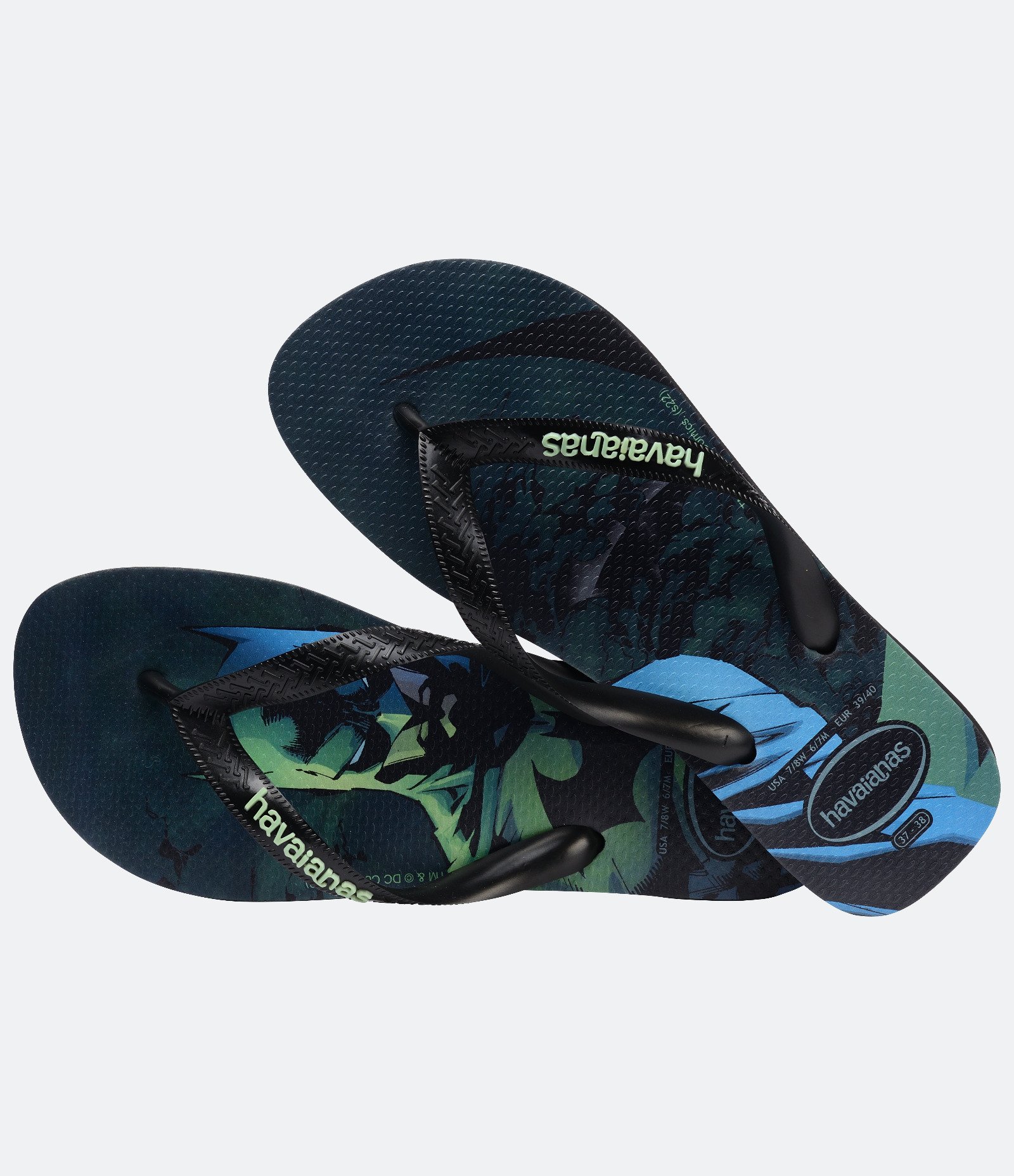 Chinelo de Tiras com Estampa de Heróis Havaianas Preto 3