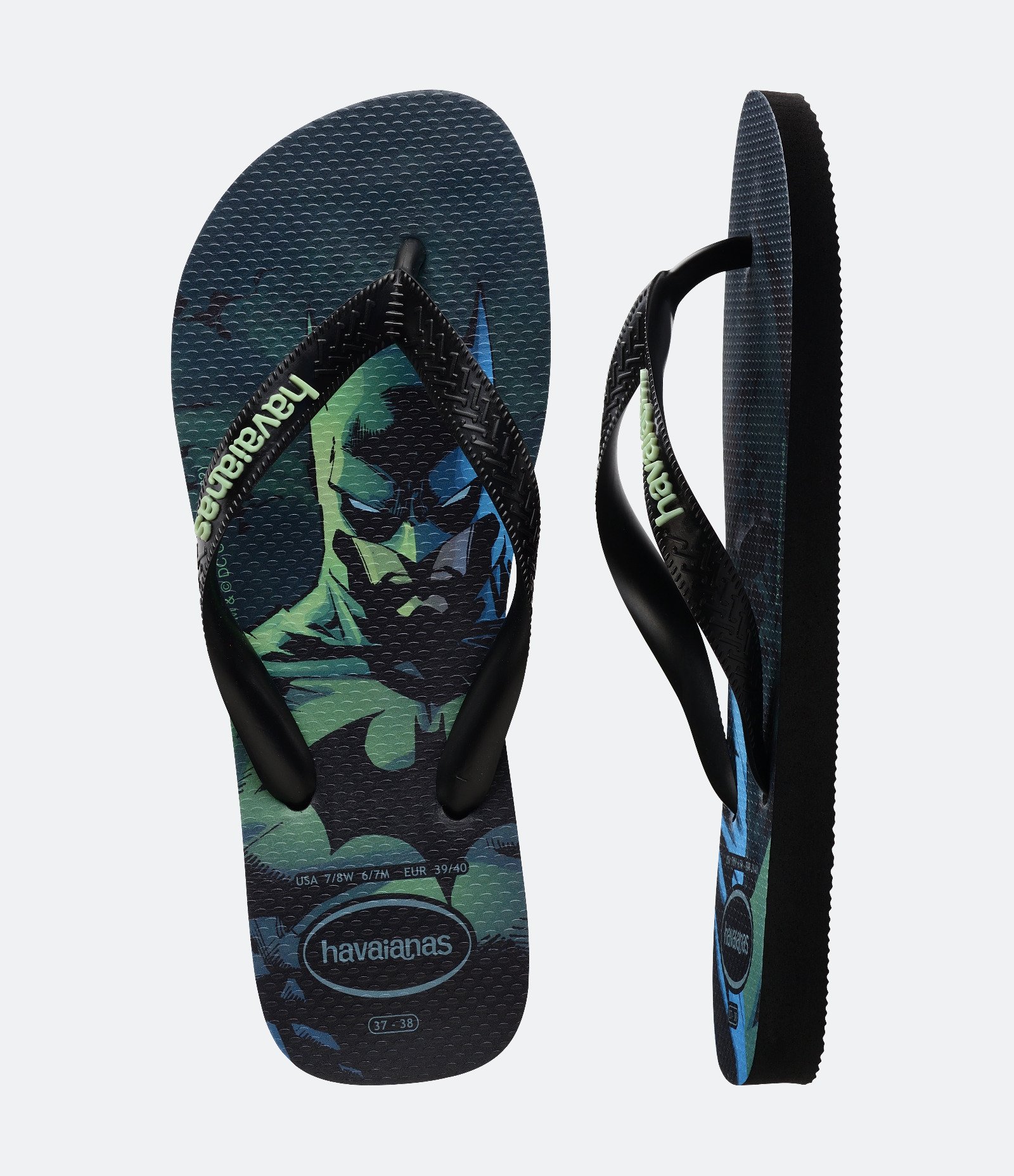 Chinelo de Tiras com Estampa de Heróis Havaianas Preto 4