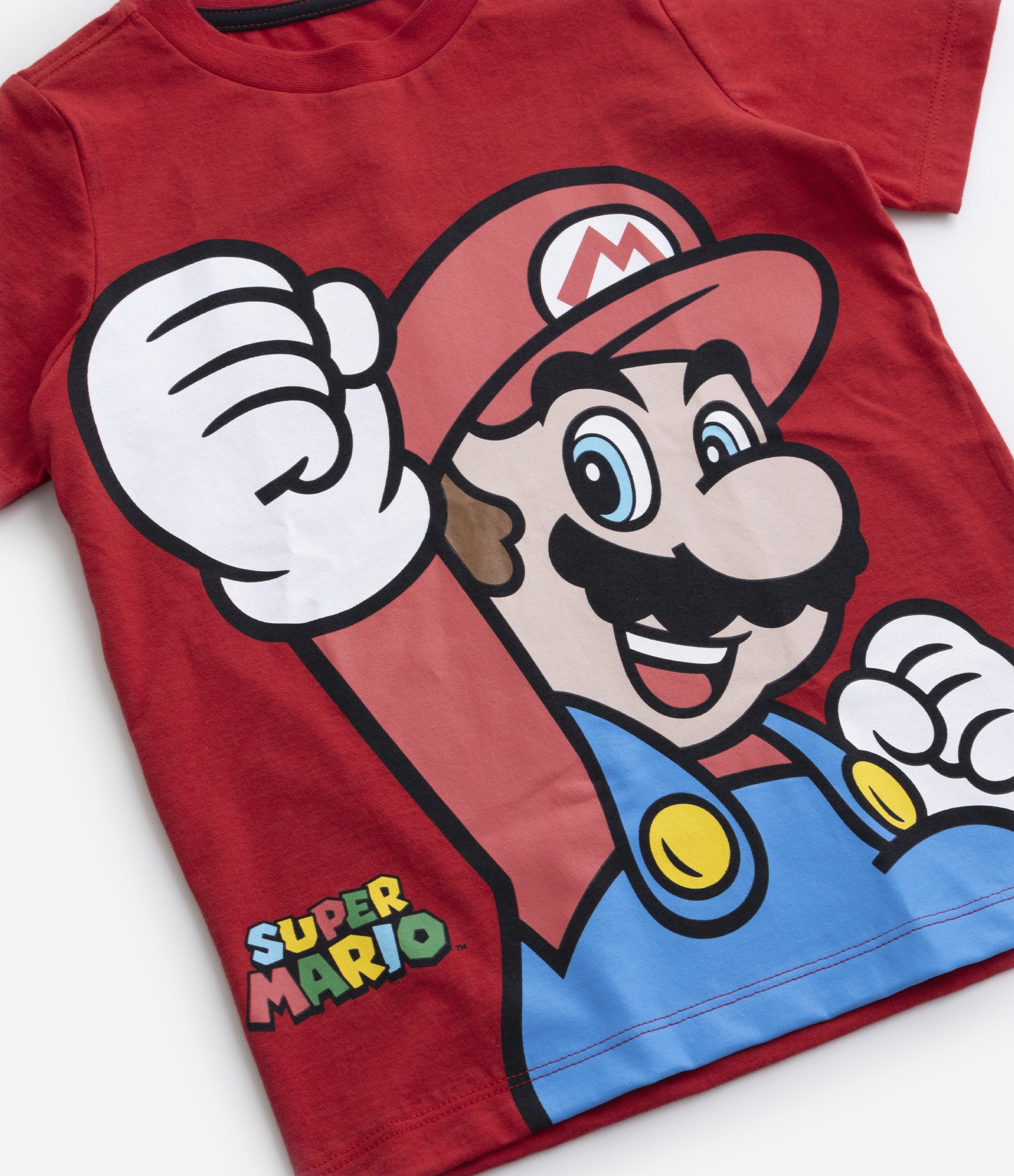 Camiseta Infantil Estampa Super Mário - Tam 3 a 10 Anos Vermelho 4