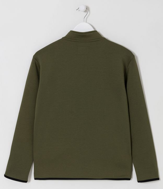 Campera Infantil con Cremallera Frontal y Manga Larga - Talle 5 a 14 años Verde 2
