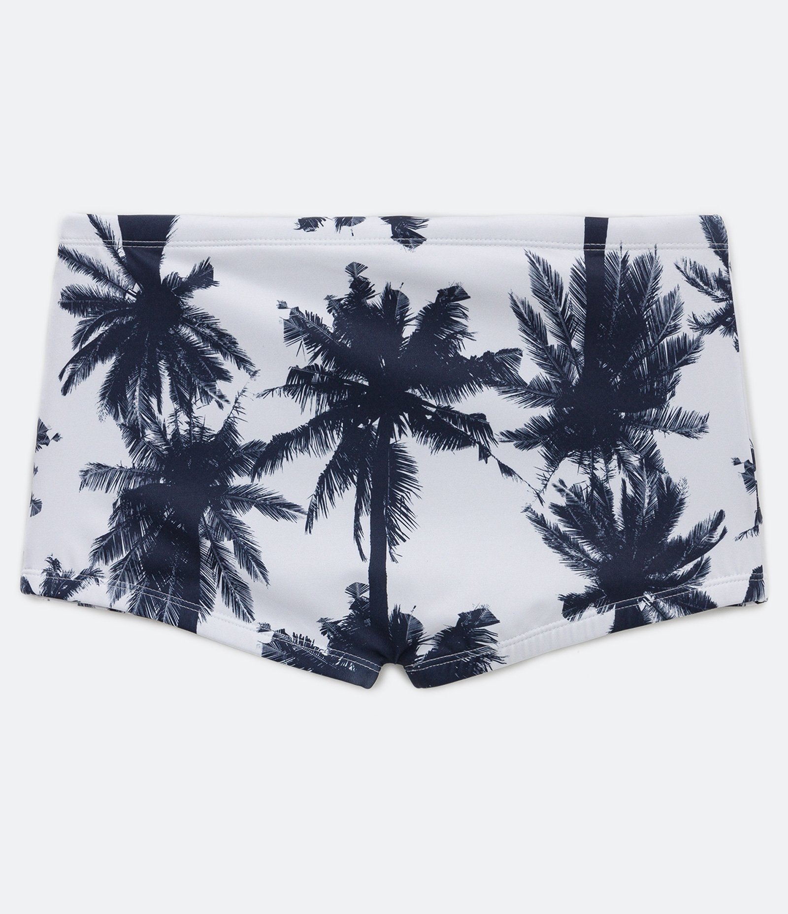 Sunga Boxer com Estampa de Coqueiros Branco 4