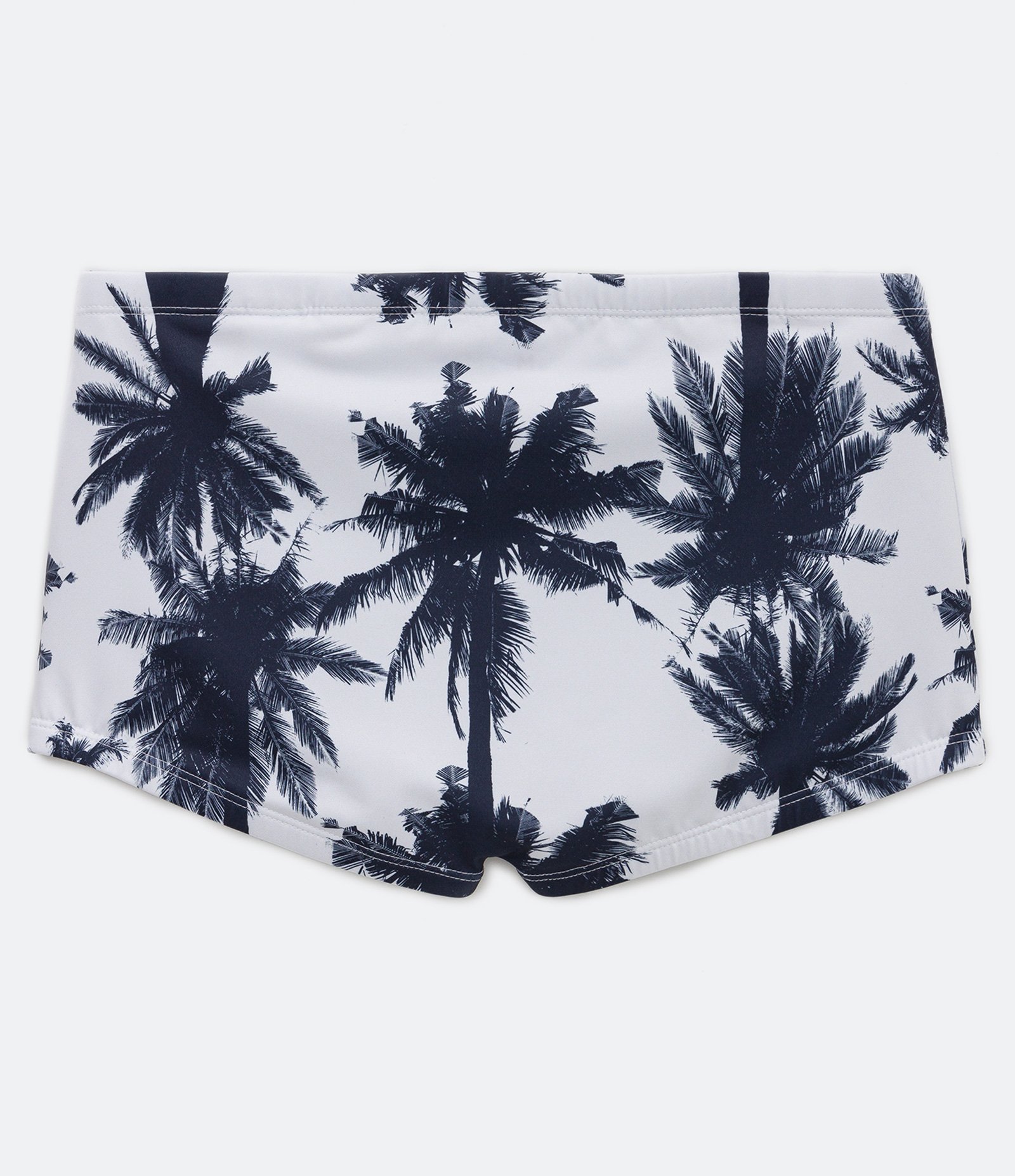 Sunga Boxer com Estampa de Coqueiros Branco 5