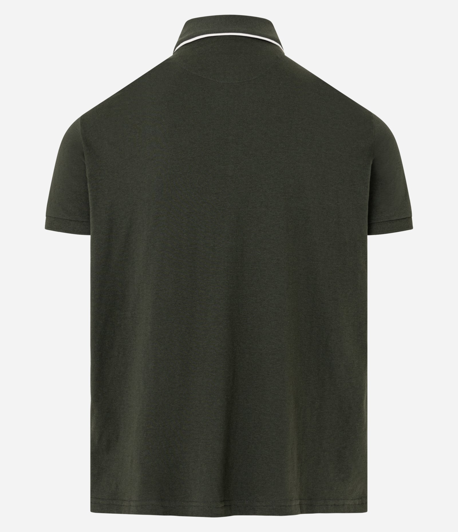 Camisa Polo Regular em Algodão Peruano com Detalhe Contrastante na Gola Verde 7