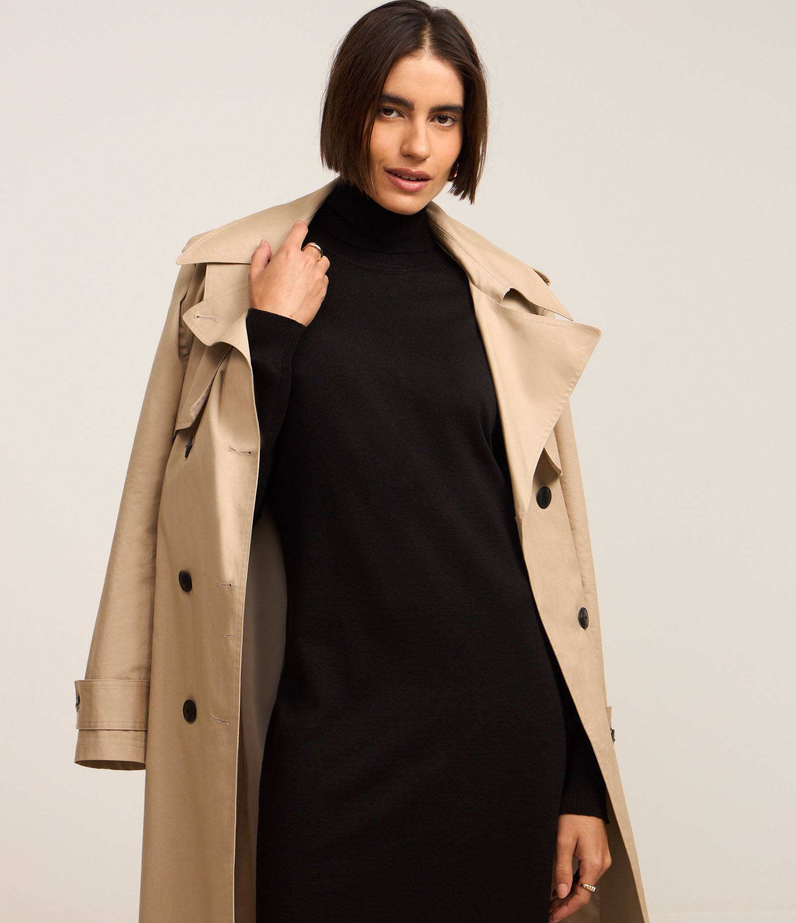 Vestido Midi em Tricô com Gola Alta e Manga Longa 4