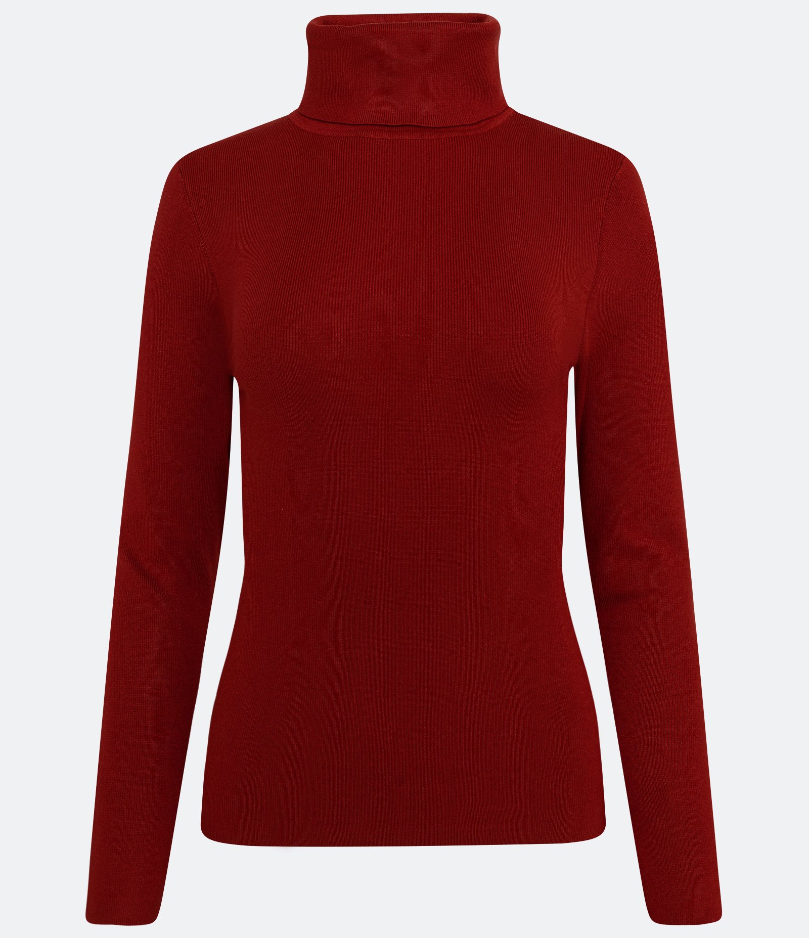 Suéter em Tricô com Gola Alta Estruturada 5