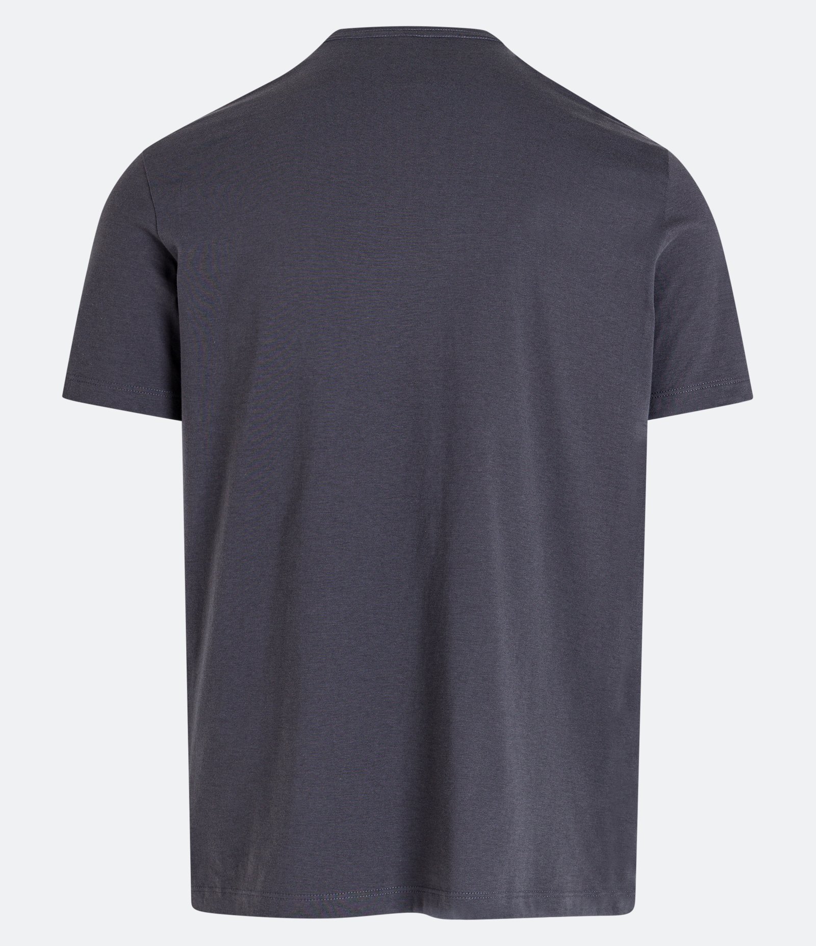 Camiseta Slim Básica em Algodão Peruano com Gola Redonda Cinza Chumbo 5