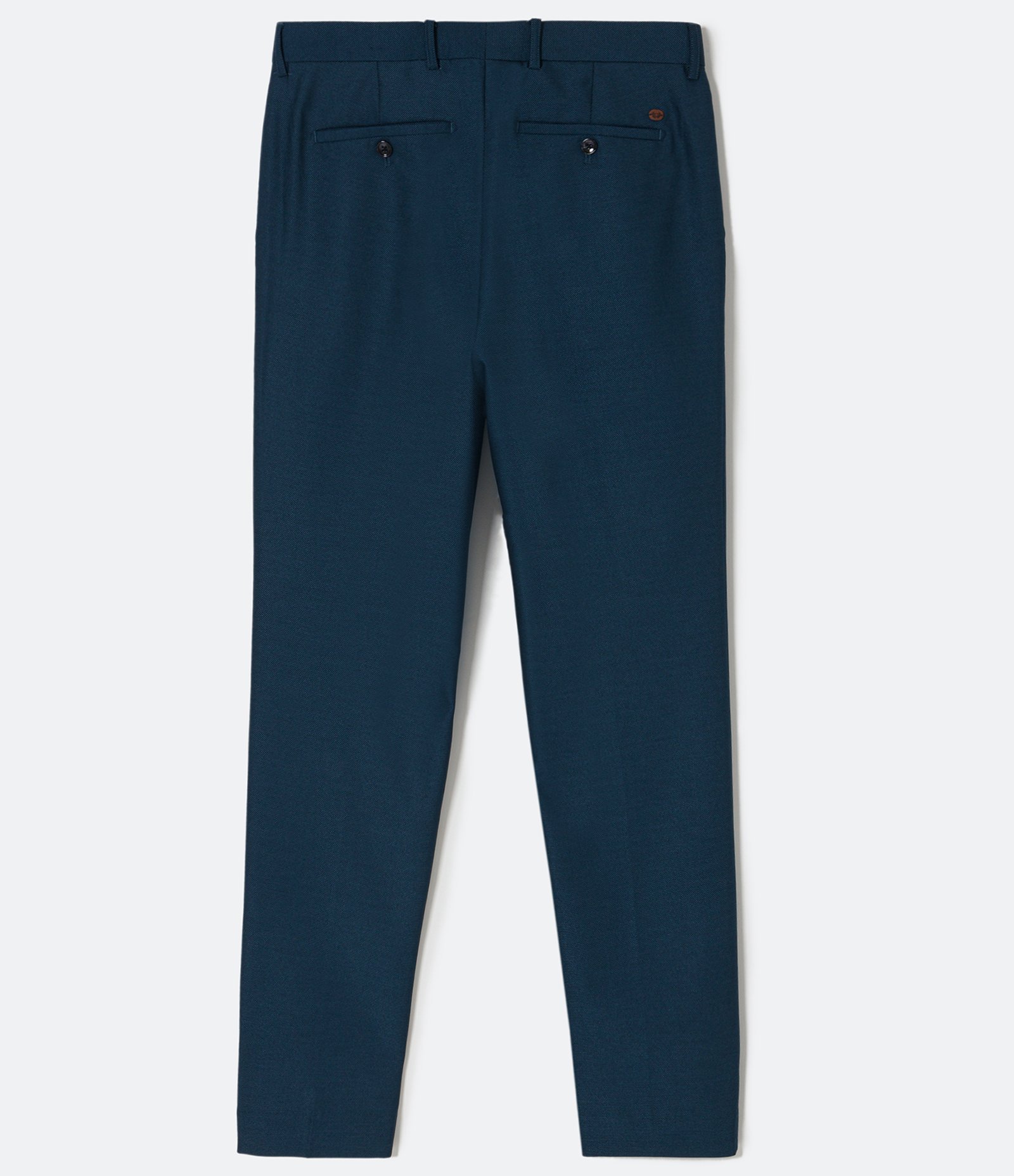 Calça Social em Textura Maquinetada Azul Escuro 7