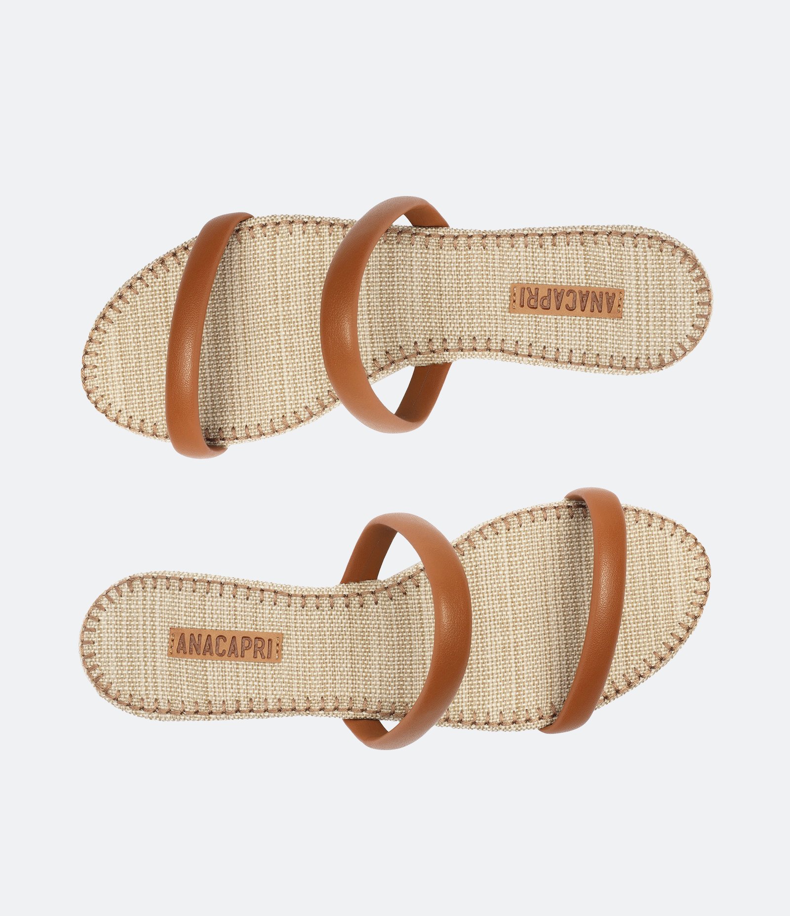 Sandália Rasteira com Tira Puffer Anacapri Marrom 3