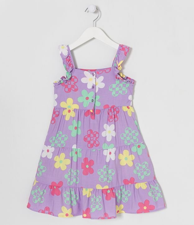 Vestido Marias Infantil Estampa Florzinhas Coloridas Tam 5 A 14