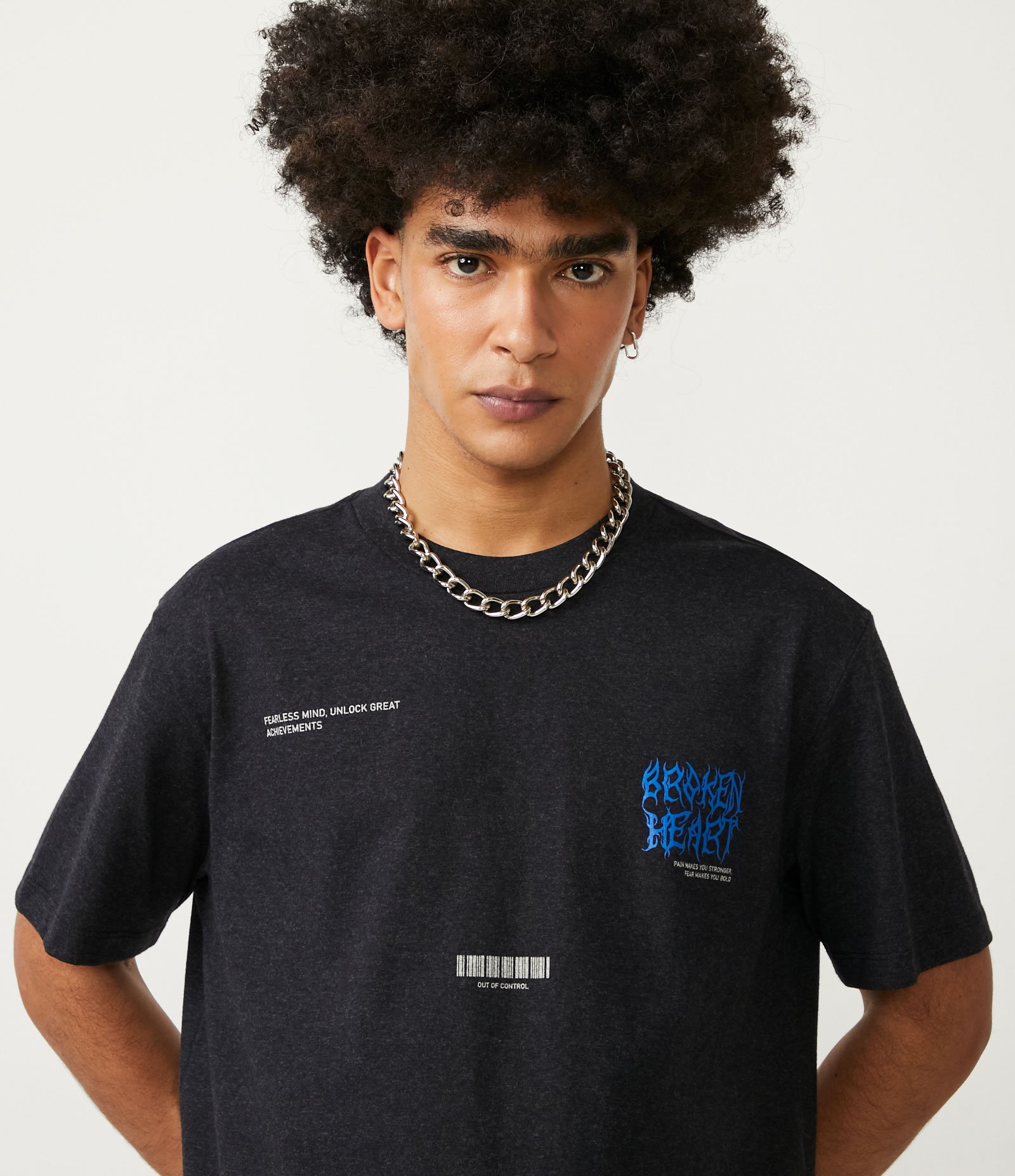 Camiseta Easy em Algodão com Estampa em Lettering Preto 4