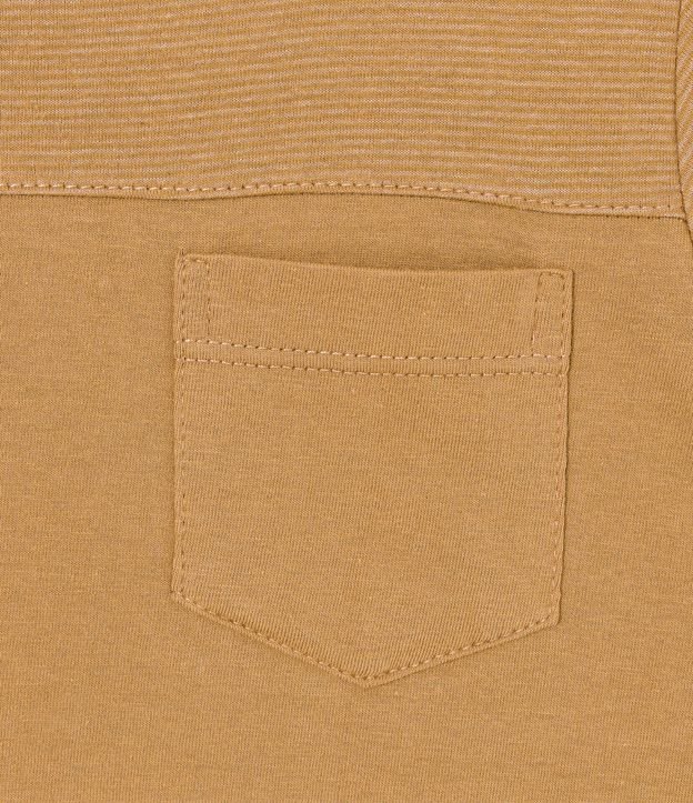 Remera Infantil con Bolsillo - Talle 1 a 5 años Beige 3