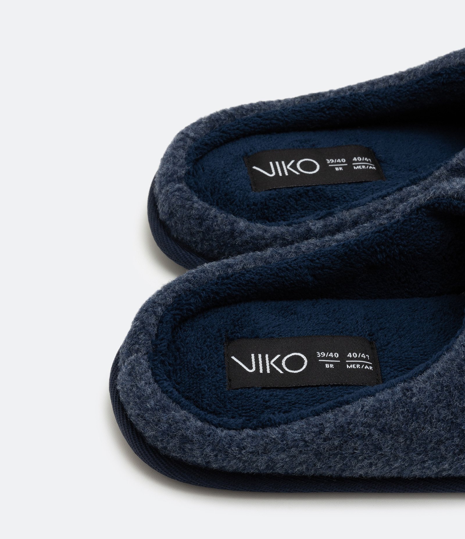 Pantufa Chinelo Slipper com Textura Azul 2