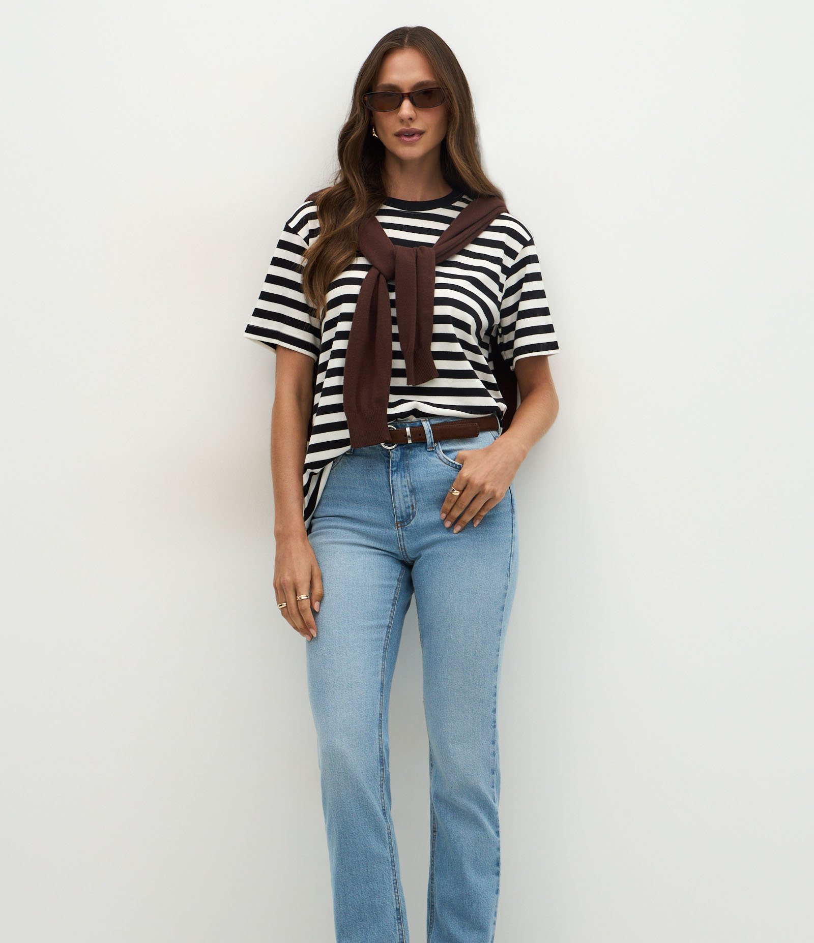 Calça Slim em Jeans com Fenda na Barra Azul 2