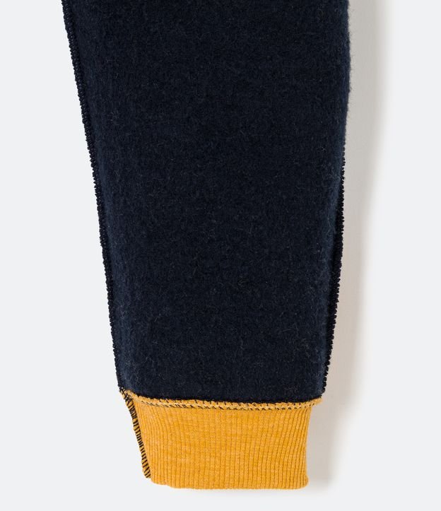 Pantalón Infantil con Recortes y Cordón en la Cintura - Talle 1 a 5 años Negro 4