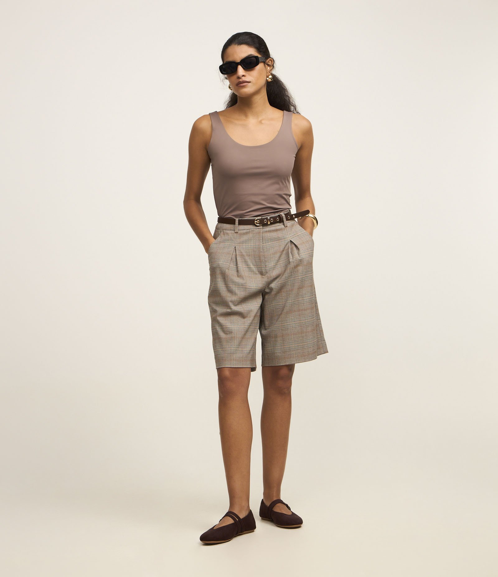 Blusa em Poliamida com Decote U e Alça Larga 2