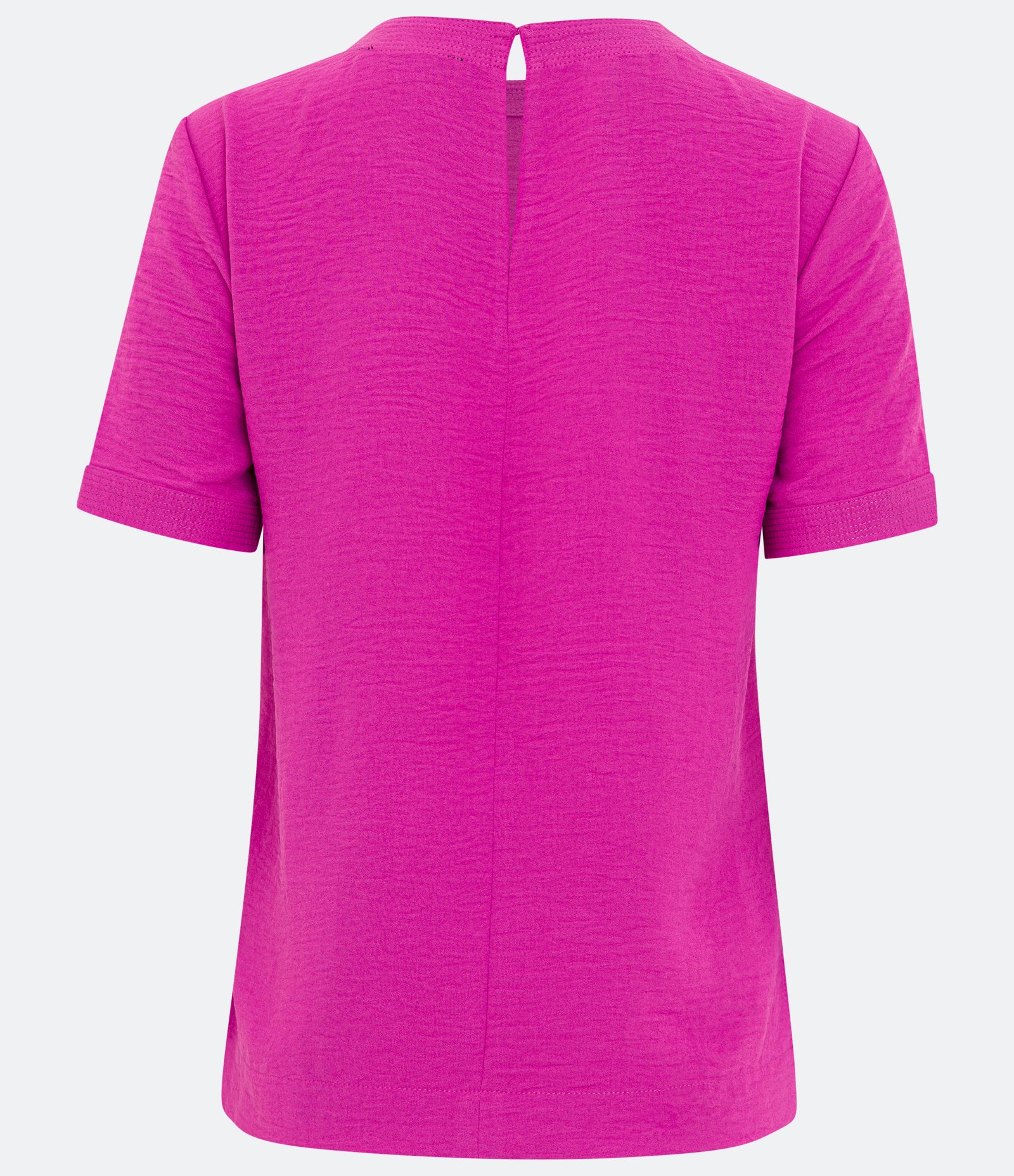 Blusa com Abertura nas Costas e Detalhes Pespontados Rosa Fúcsia 6