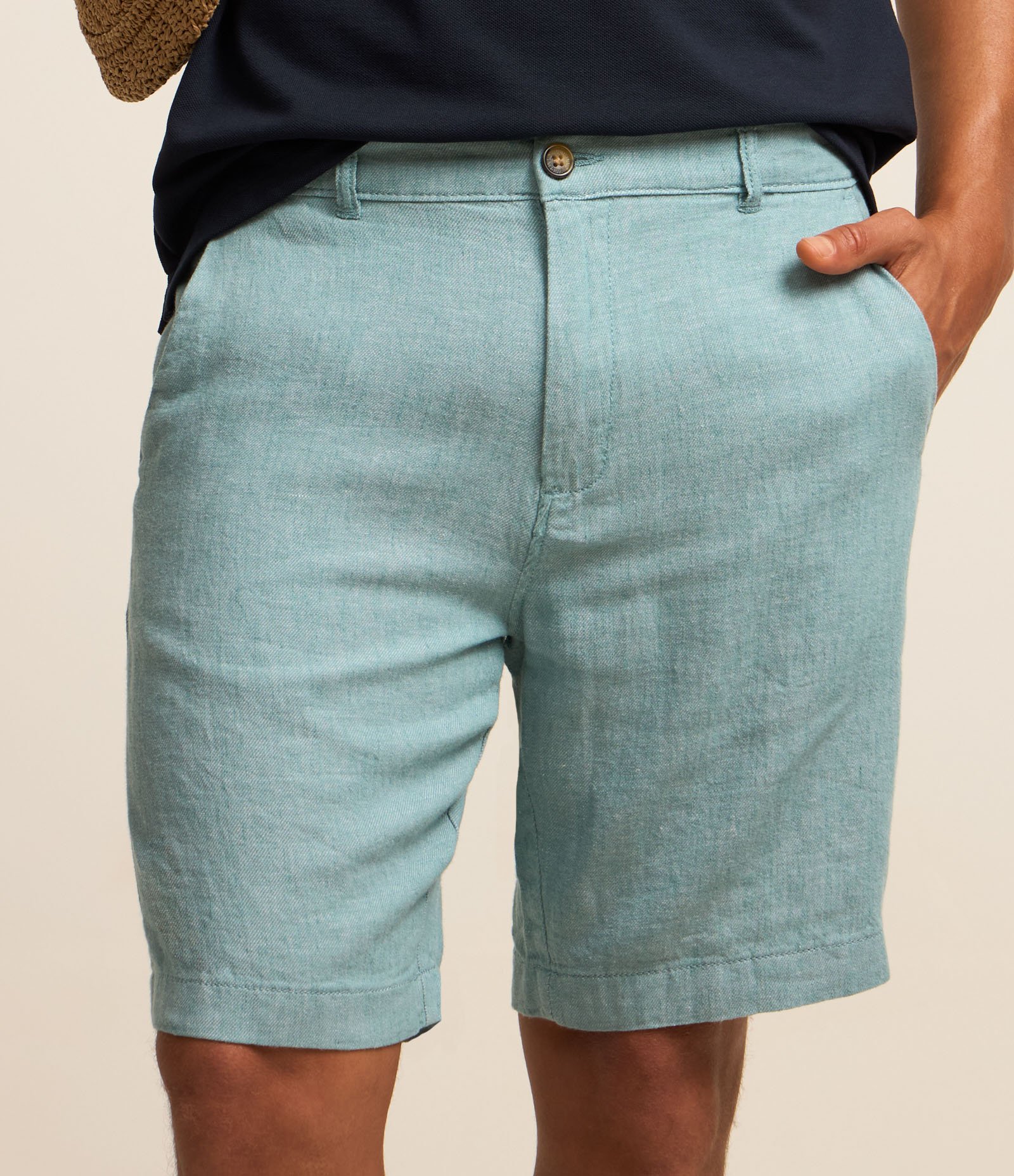 Bermuda Slim Texturizada em Linho com Algodão 3