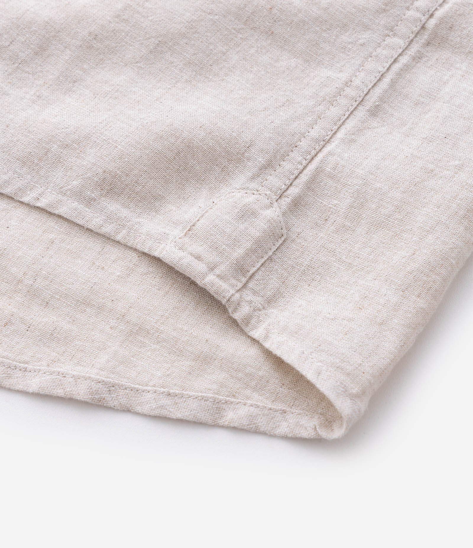 Camisa Comfort em Linho com Bolso e Dobra na Manga Off White 9