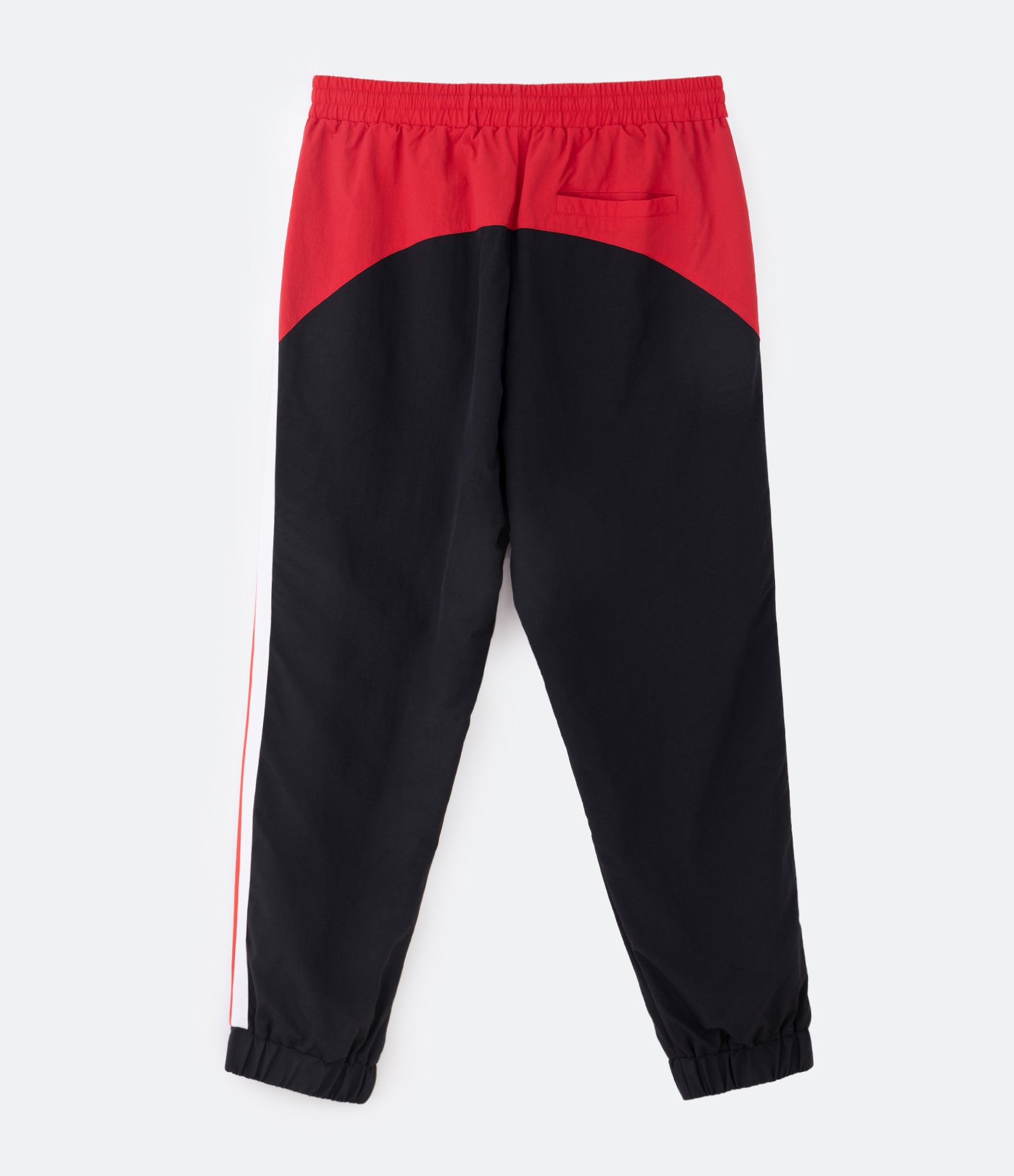Calça Jogger em Poliamida com Blocos de Cor e Lettering Vermelho/ Branco/ Preto 6