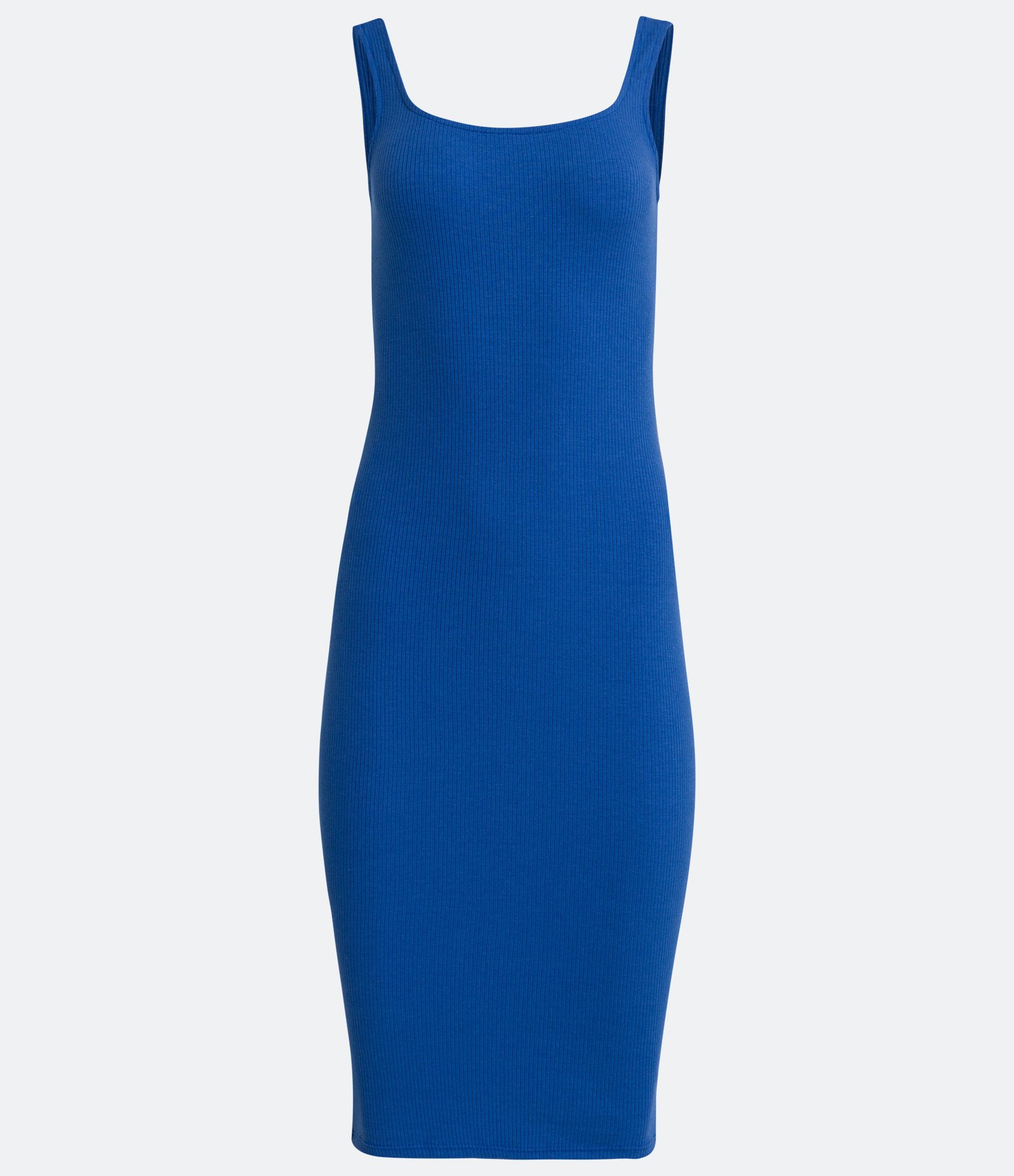 Vestido Midi Básico com Decote Quadrado 5