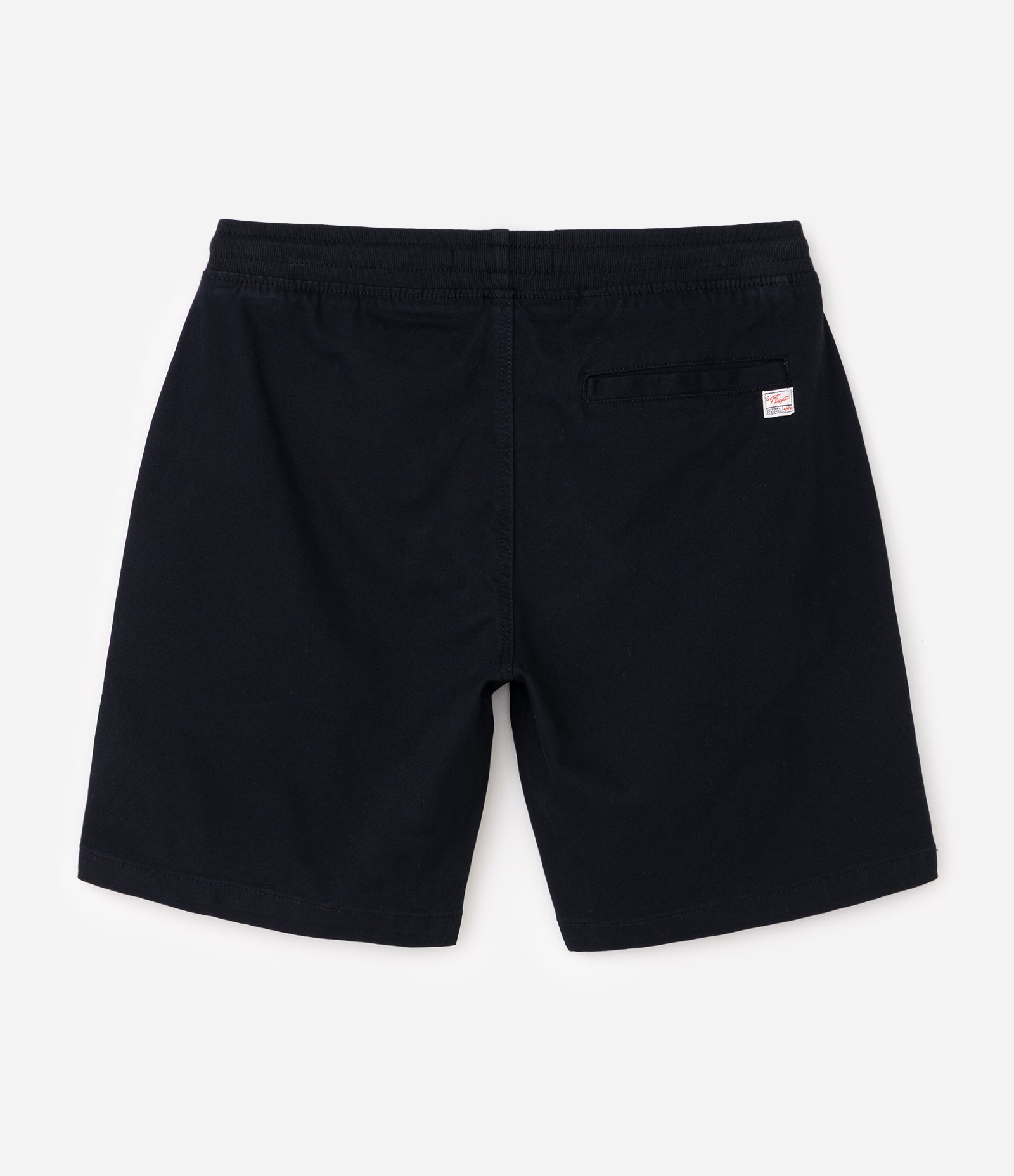 Bermuda Regular Slim em Sarja com Cós Elástico e Bolsos Preto 2
