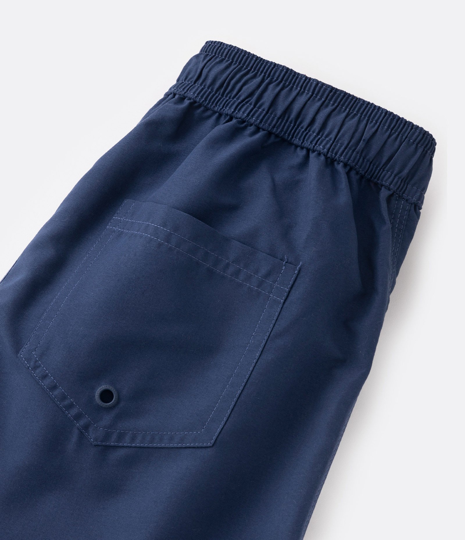 Bermuda de Banho Infantil com Etiqueta Emborrachada - Tam 5 a 14 anos Azul Escuro 3