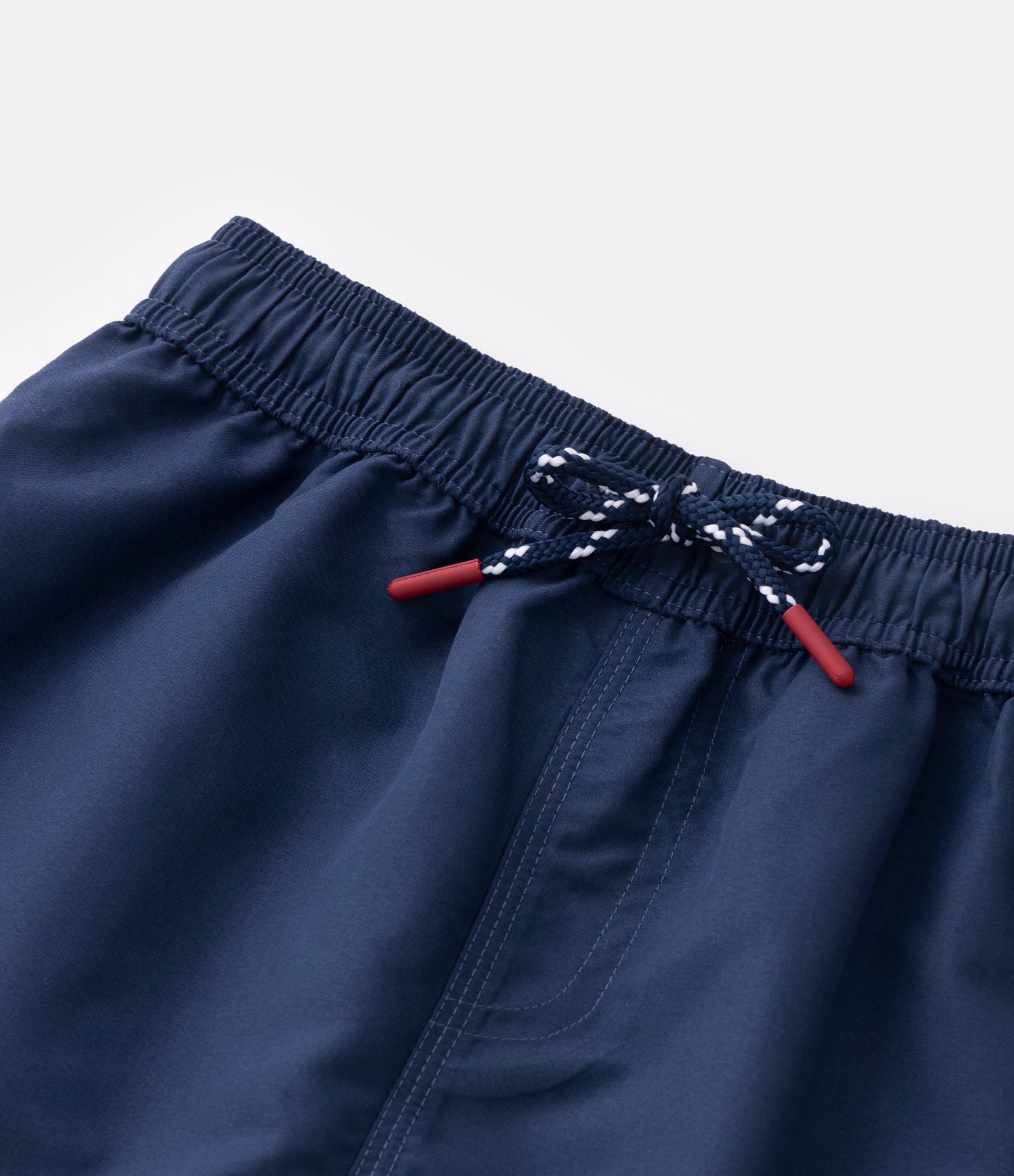 Bermuda de Banho Infantil com Etiqueta Emborrachada - Tam 5 a 14 anos Azul Escuro 5