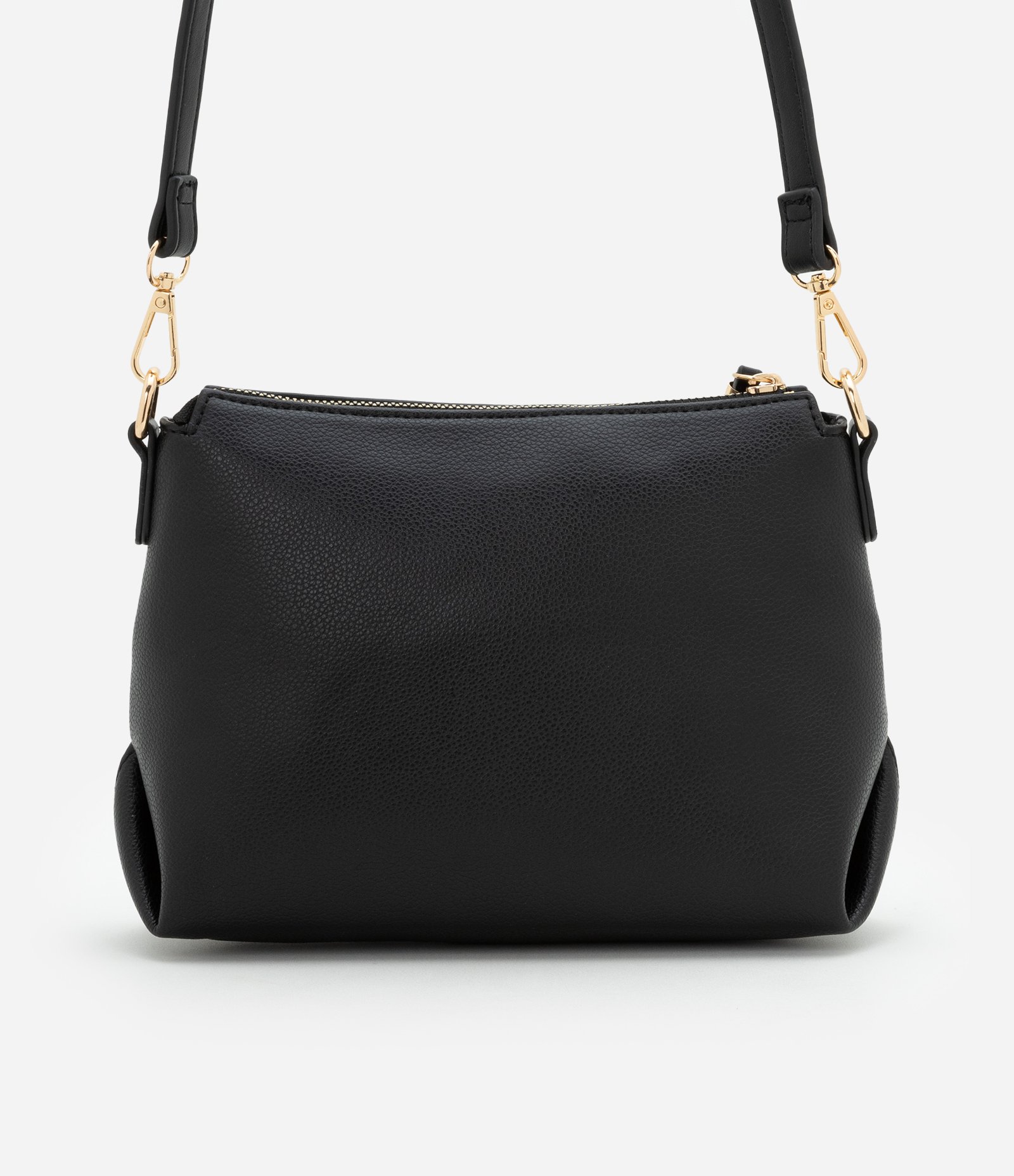 Bolsa Pequena Transversal com Fechamento por Zíper Preto 5