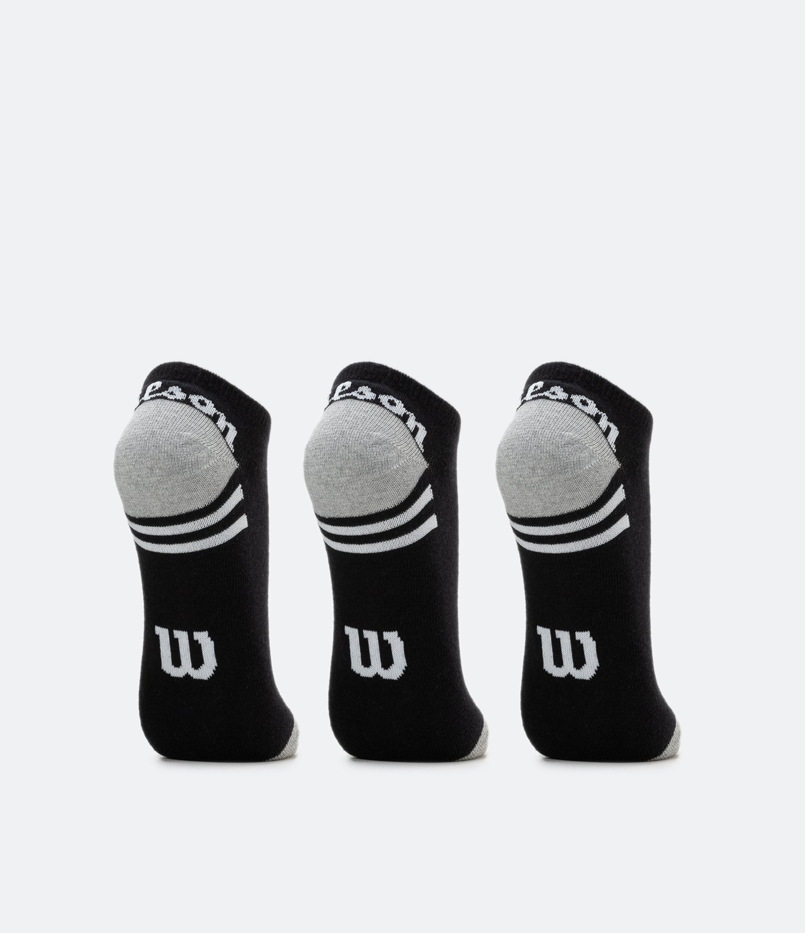 Kit 03 Meias Invisíveis com Detalhes Contrastantes Wilson Preto 4