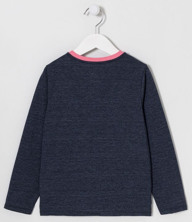 Remera Infantil Mescla y Estampado London - Talle 5 a 14 años Gris 2