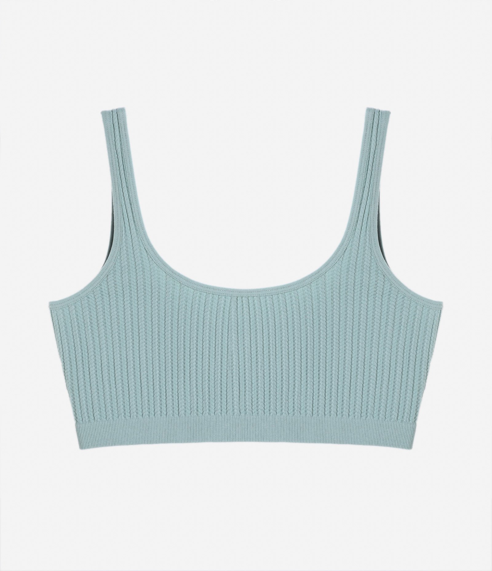 Sutiã Top Sem Bojo e Sem Aro em Poliamida com Textura Canelada 5