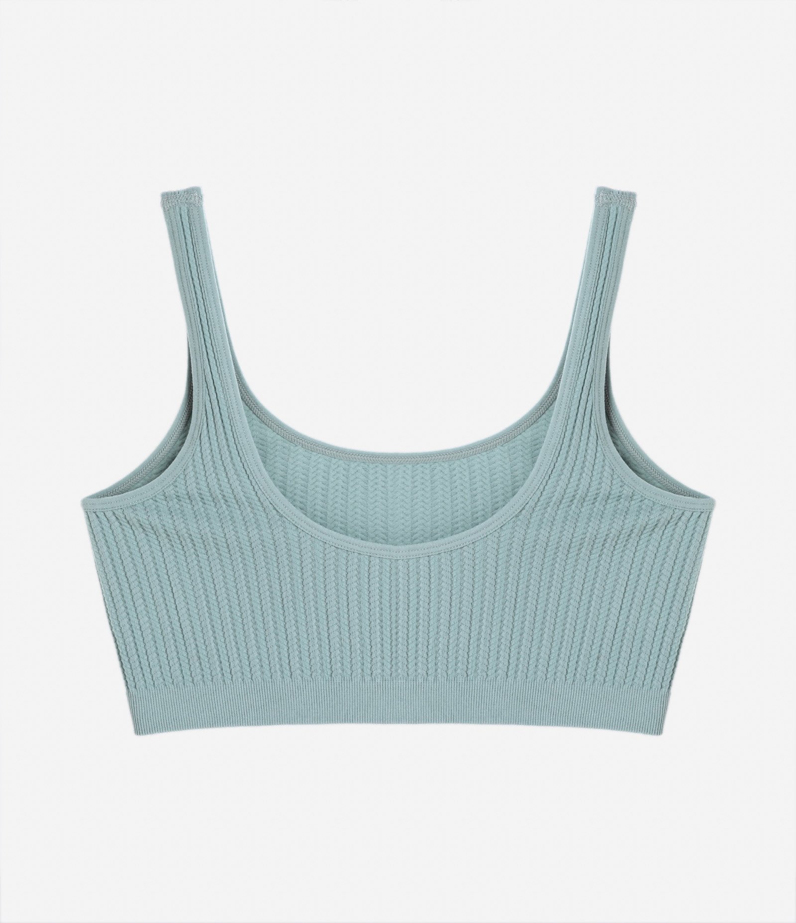 Sutiã Top Sem Bojo e Sem Aro em Poliamida com Textura Canelada 6