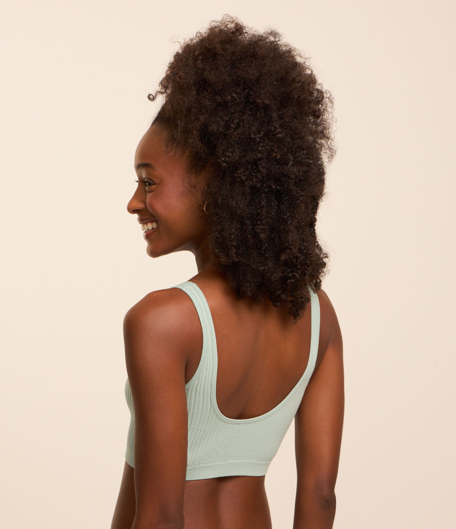 Sutiã Top Sem Bojo e Sem Aro em Poliamida com Textura Canelada 3