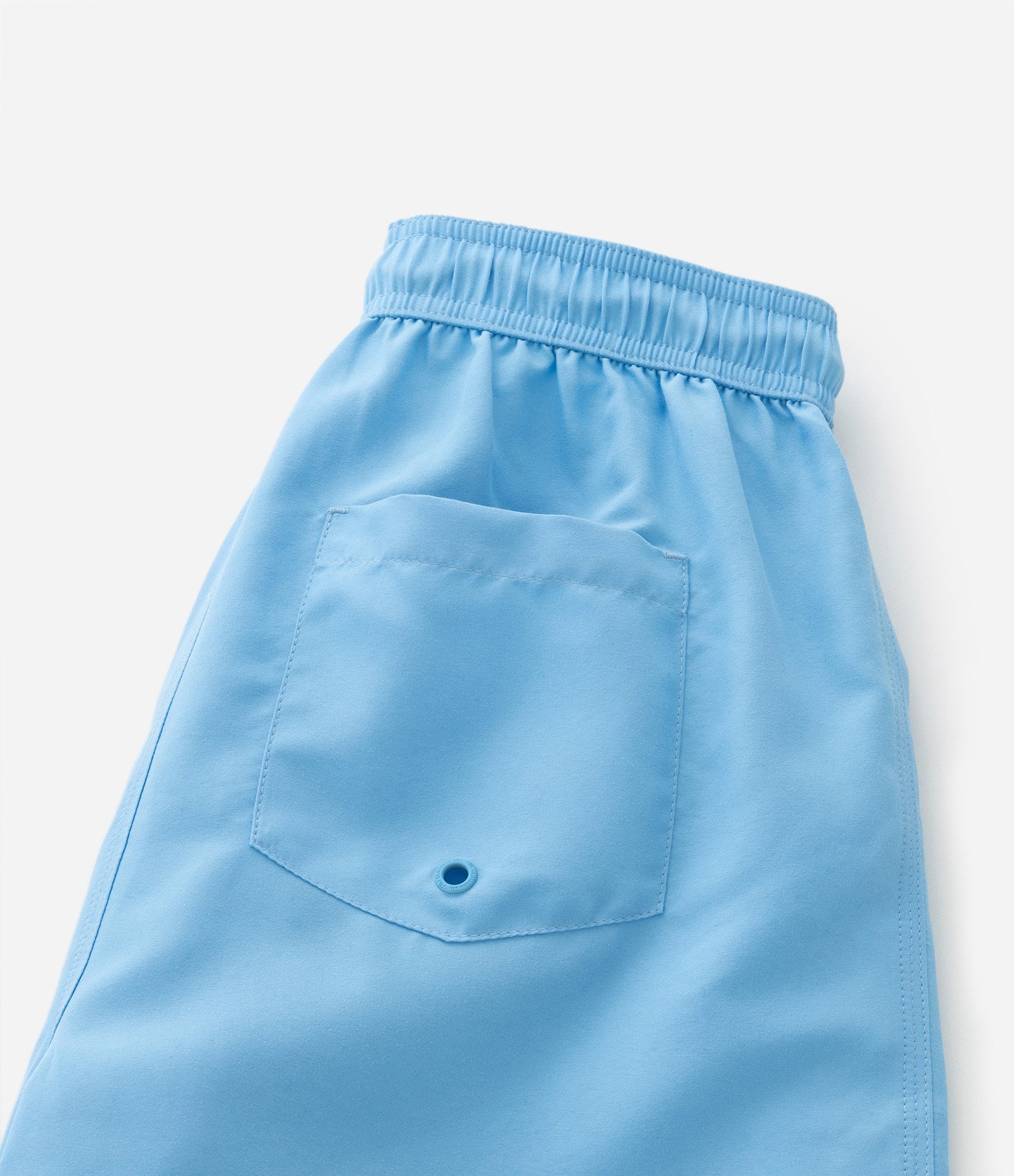 Bermuda de Banho Infantil com Etiqueta Emborrachada - Tam 5 a 14 anos Azul Claro 5