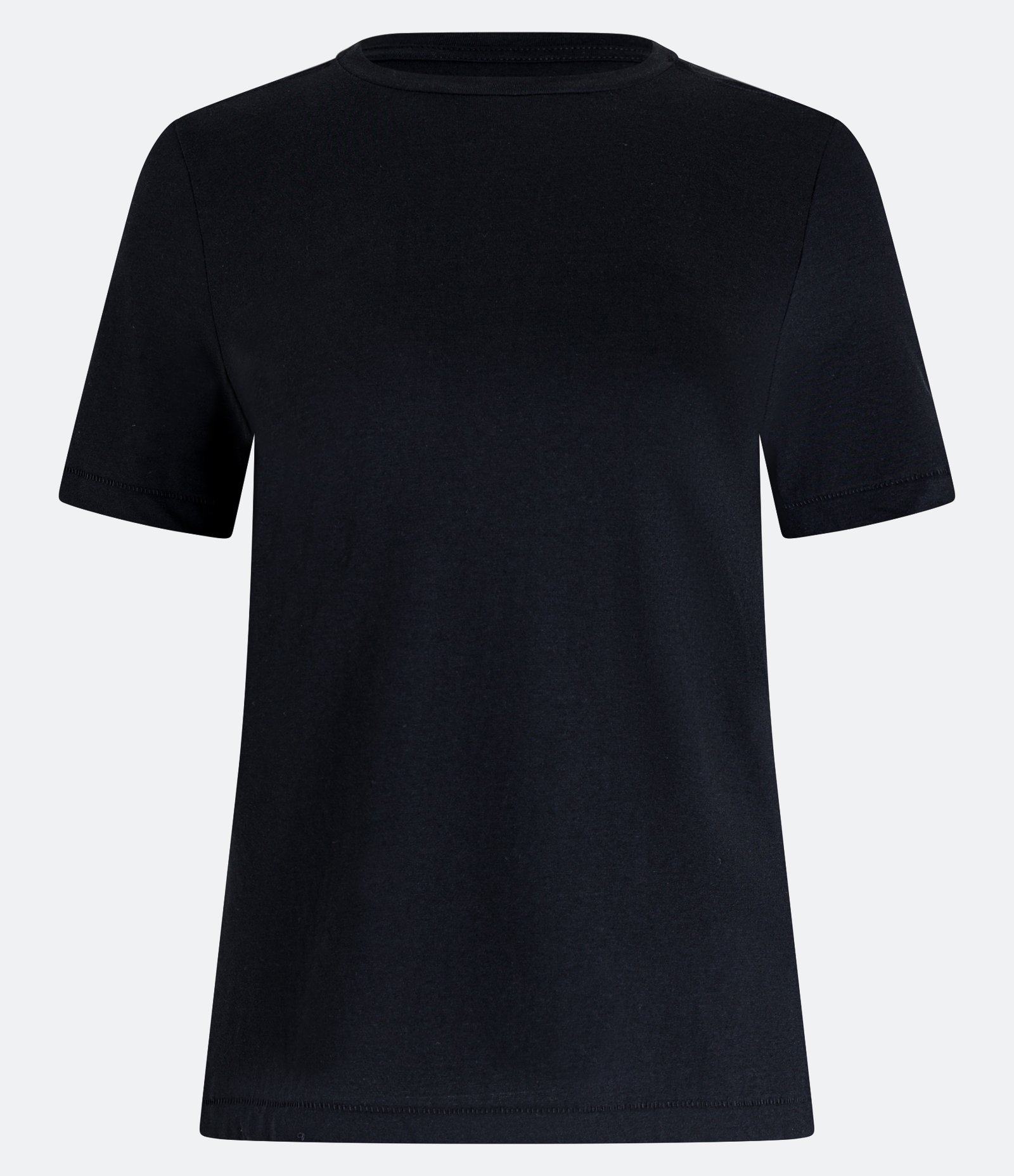 Camiseta Básica em Algodão Peruano com Manga Curta Preto 5