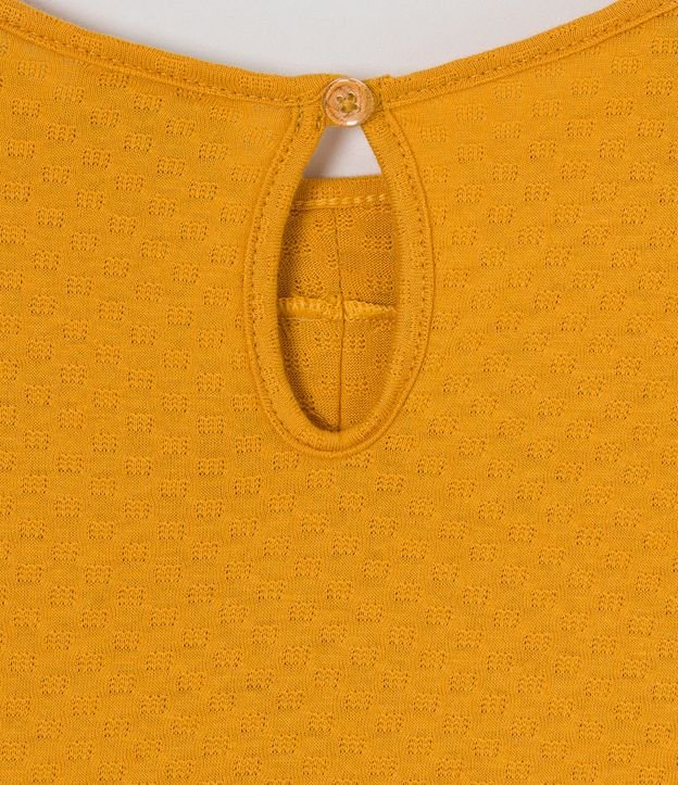 Blusa Infantil con Volado Broderie - Talle 1 a 5 años Amarillo 5