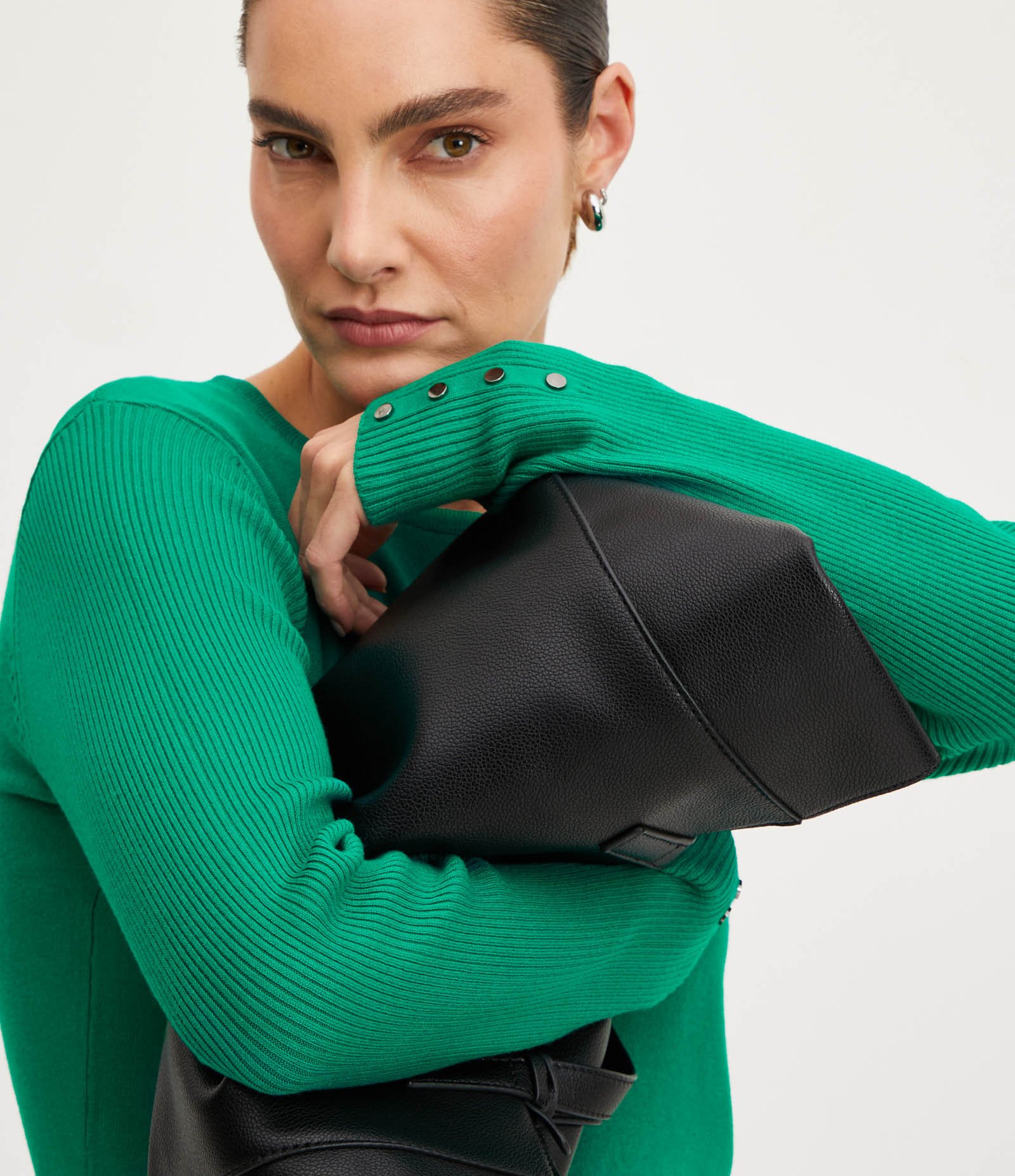 Suéter Alongado em Tricô com Manga Longa 4