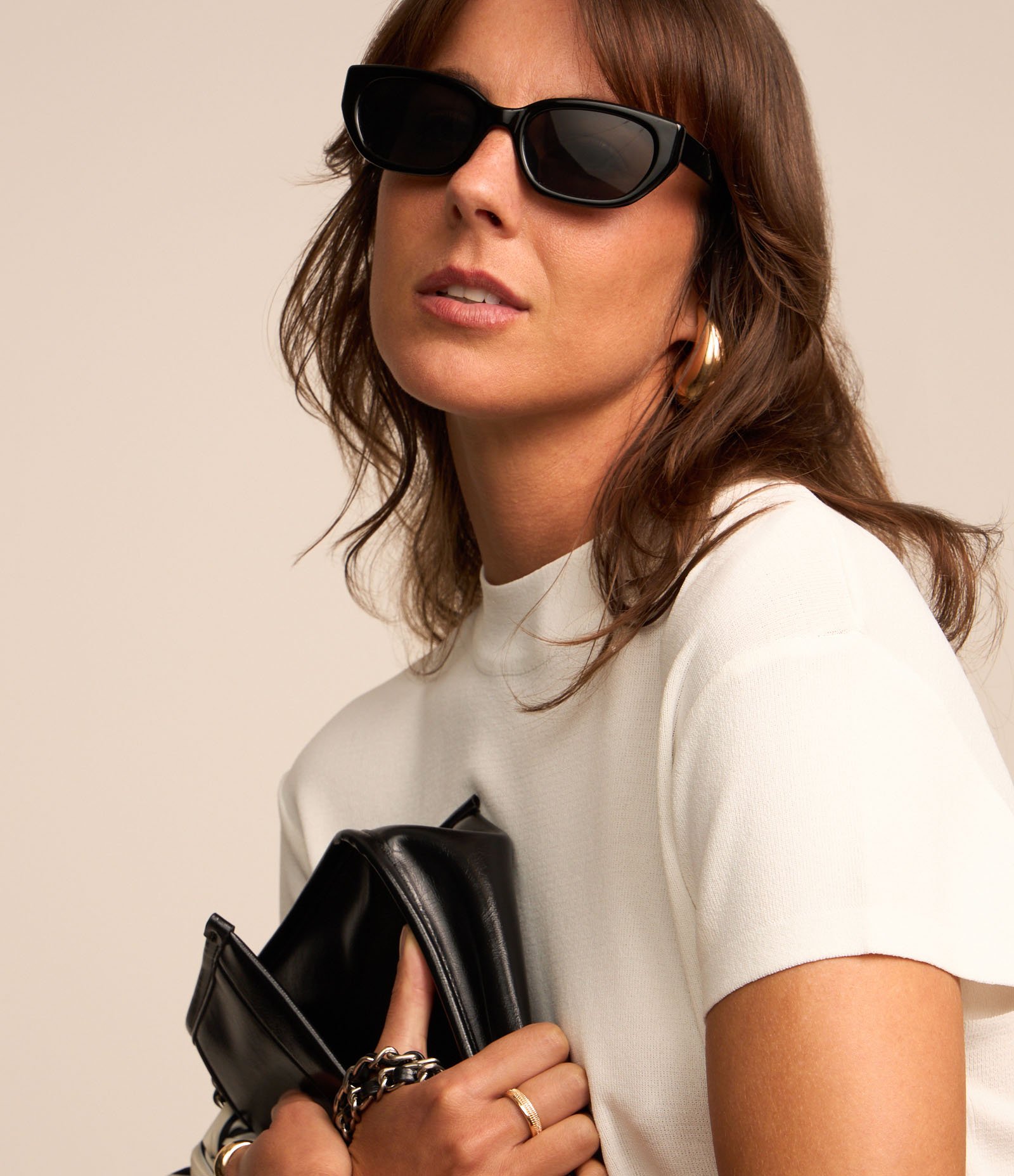 Blusa Canelada em Ribana com Gola Altinha Branco Neve 3